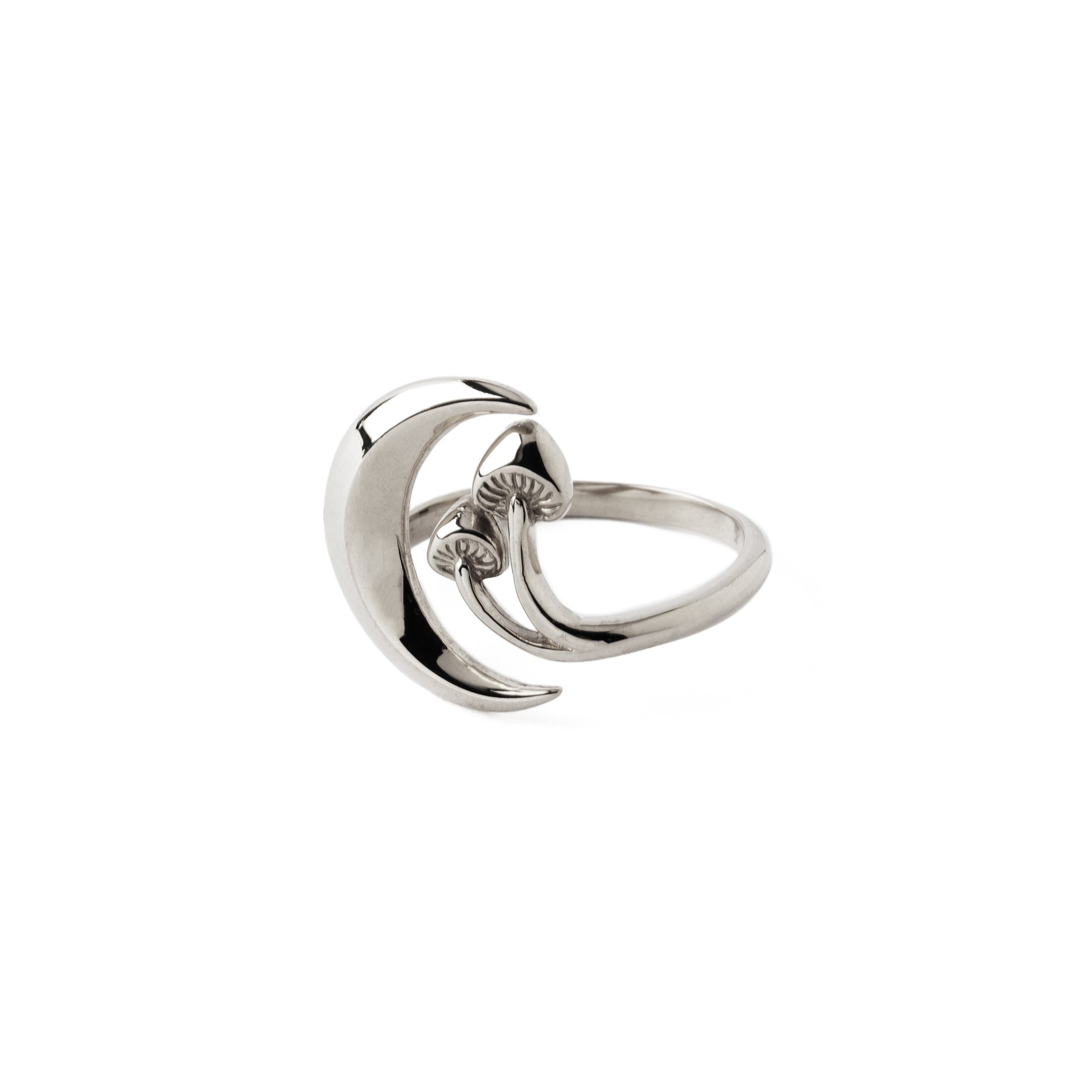 Silver Moonlight Magic Ring right side view