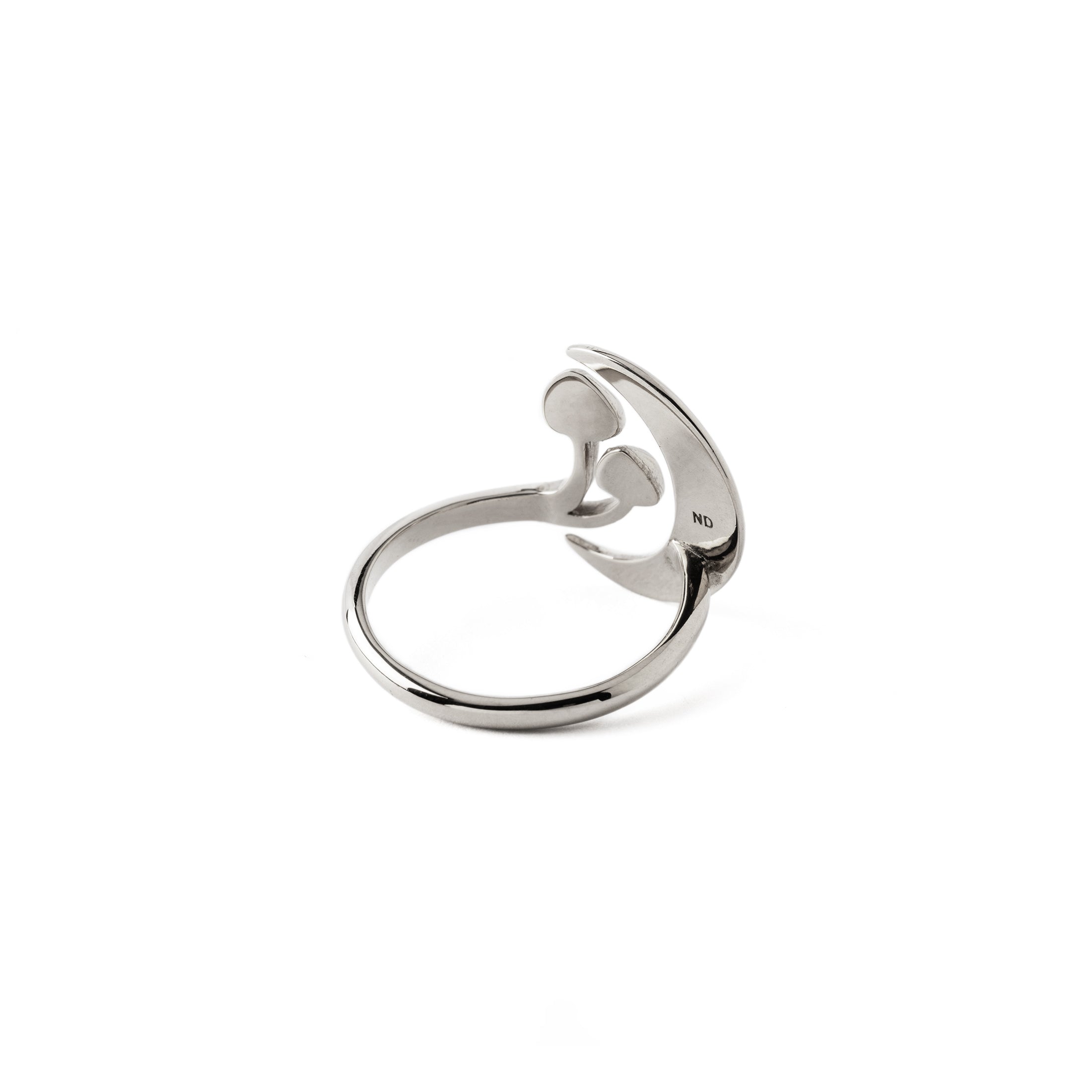 Silver Moonlight Magic Ring back right view