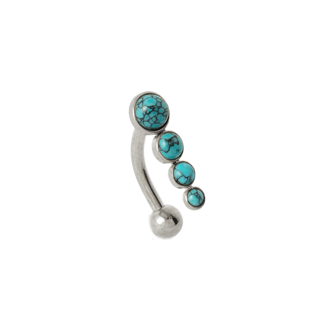 Newton Navel Piercing with Turquoise