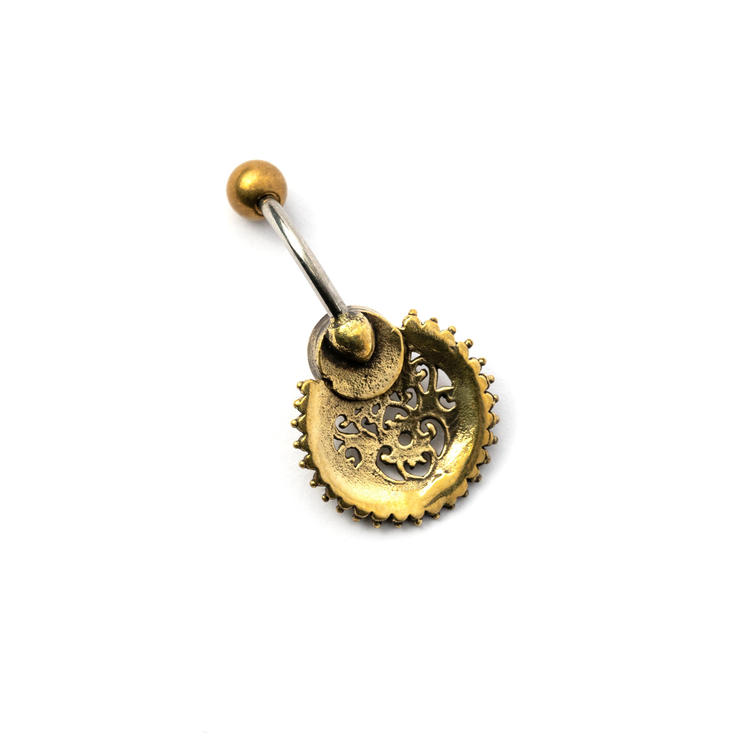 Ocie African Jade Belly Piercing back view