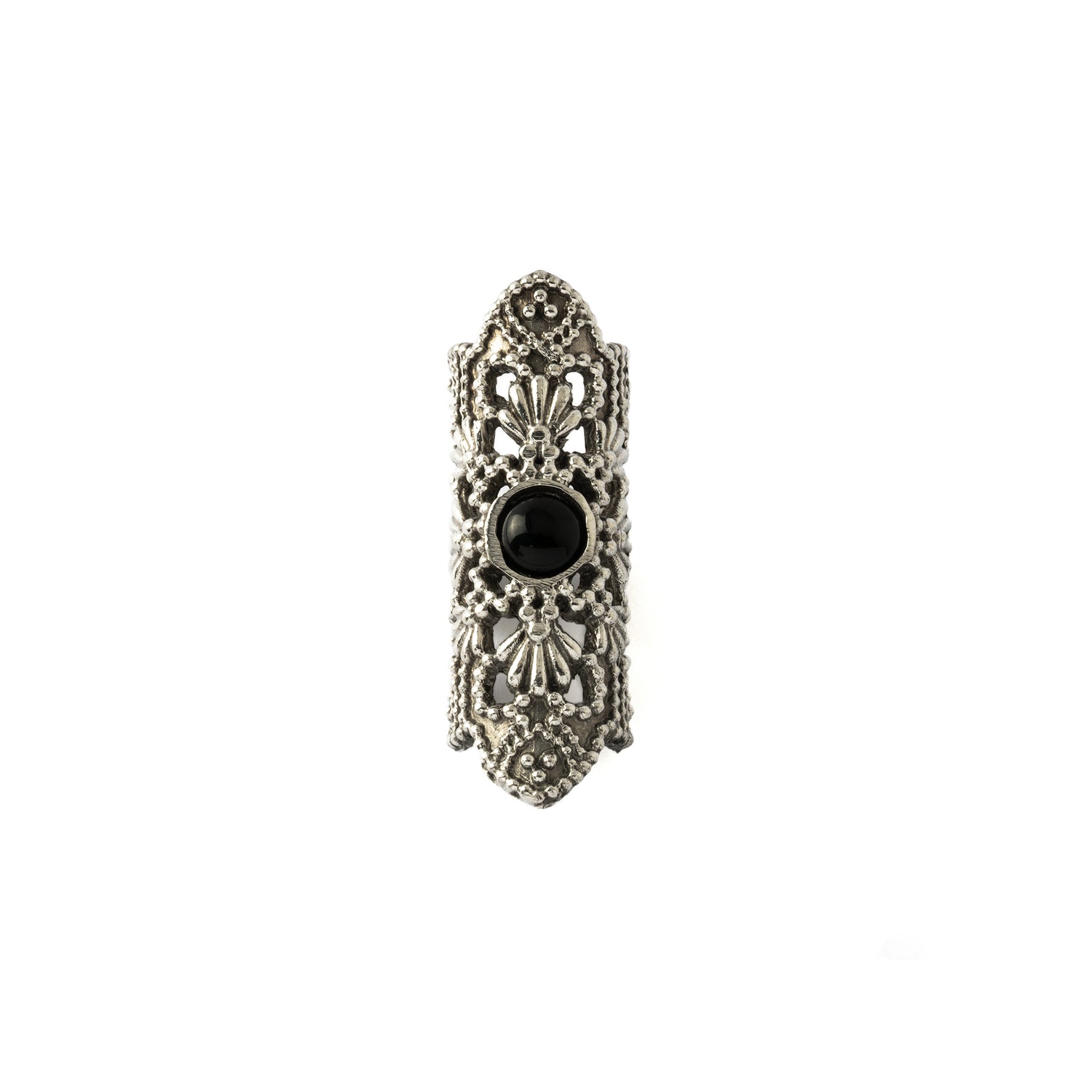 Onyx Ranis Ear Cuff frontal view