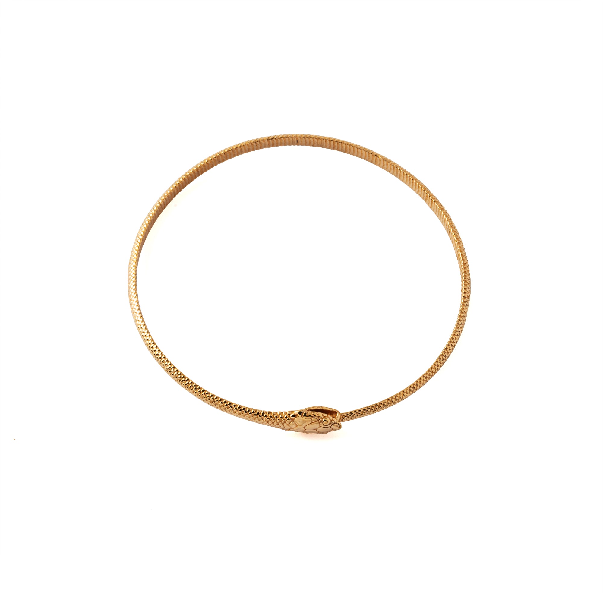 Ouroboros bronze bangle
