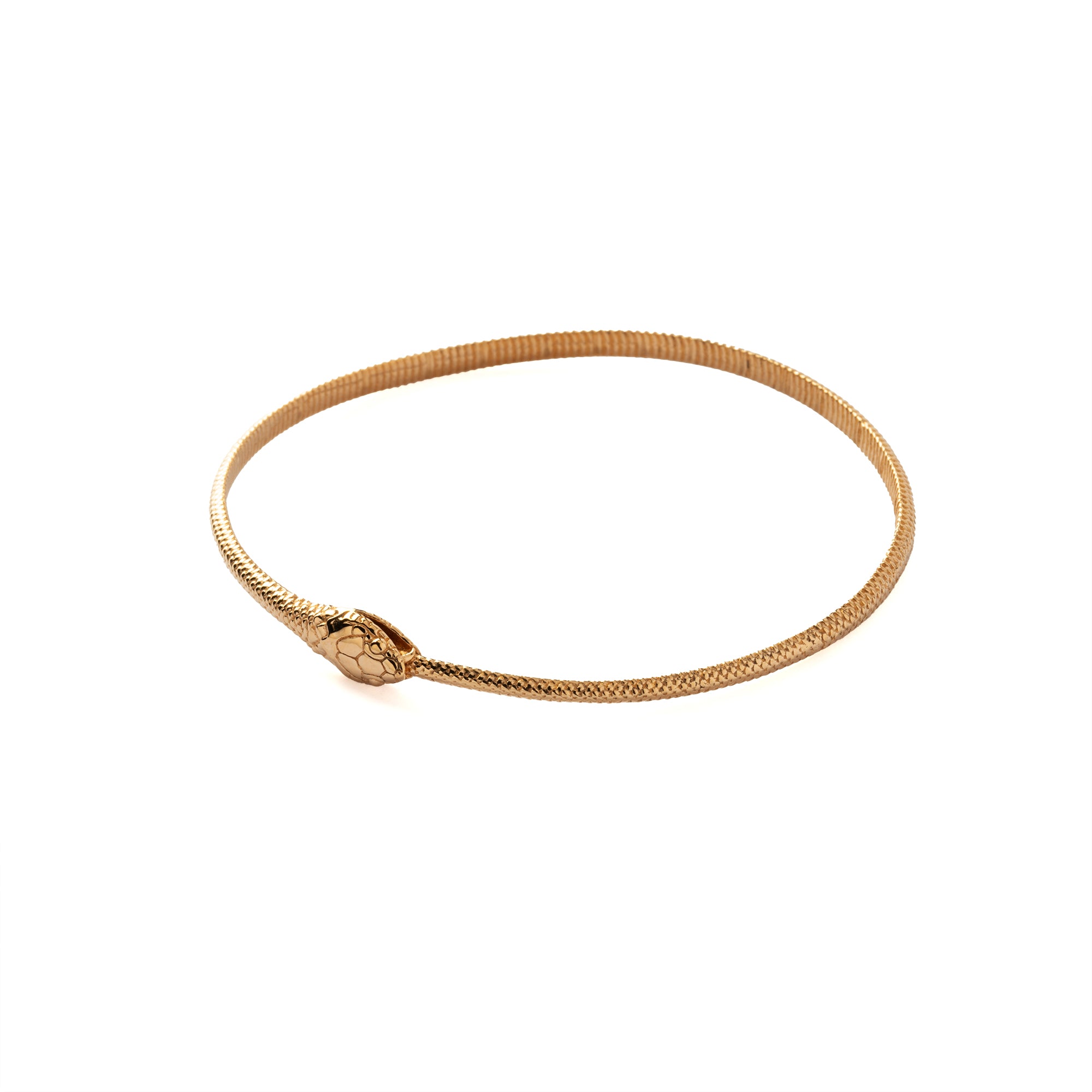 Ouroboros bronze bangle