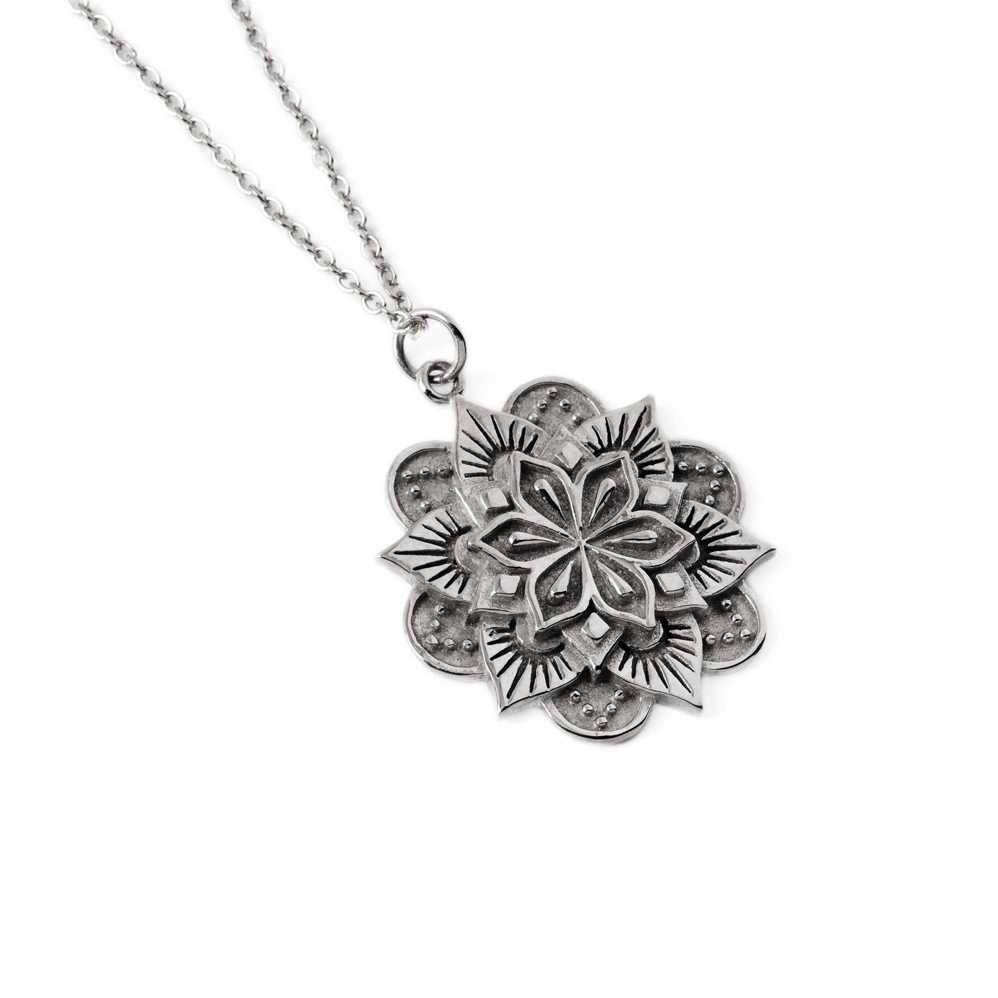 Padma Silver Necklace