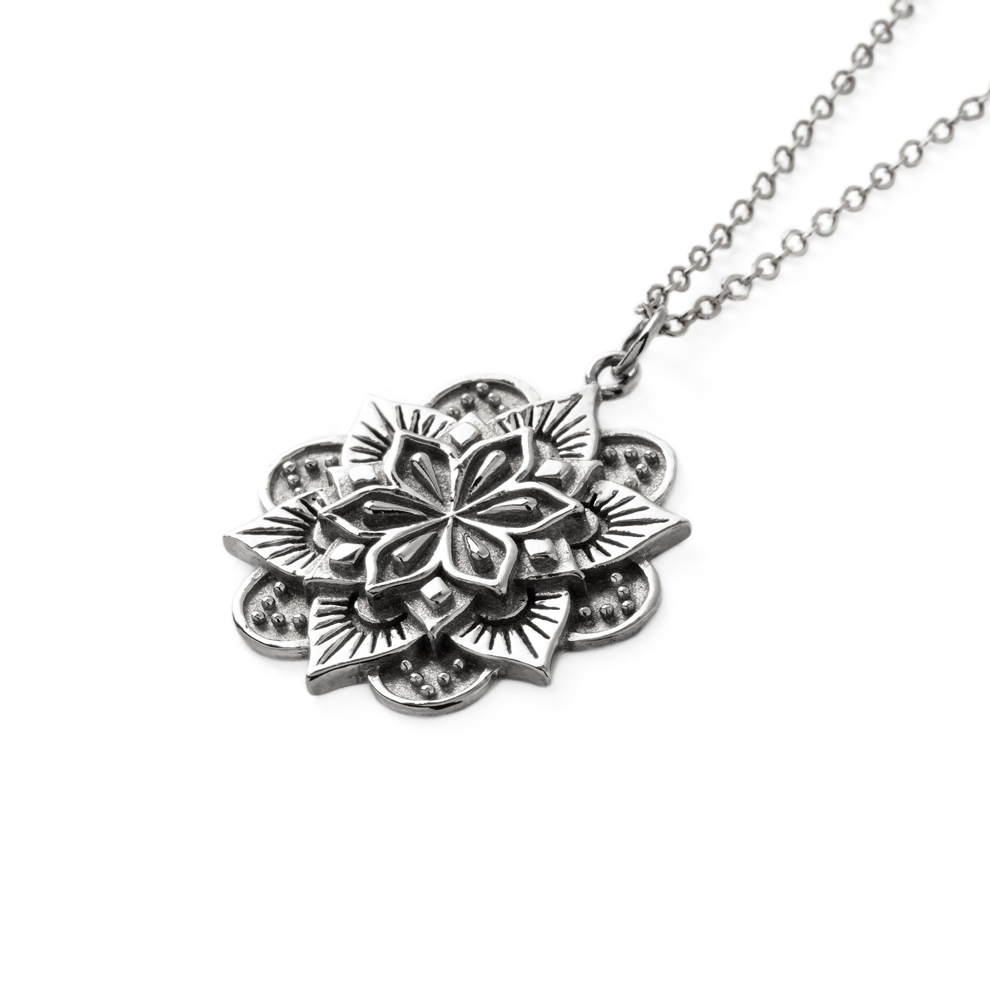 Padma Silver Necklace