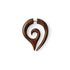 Poiny Spiral Wood Fake Gauge frontal view