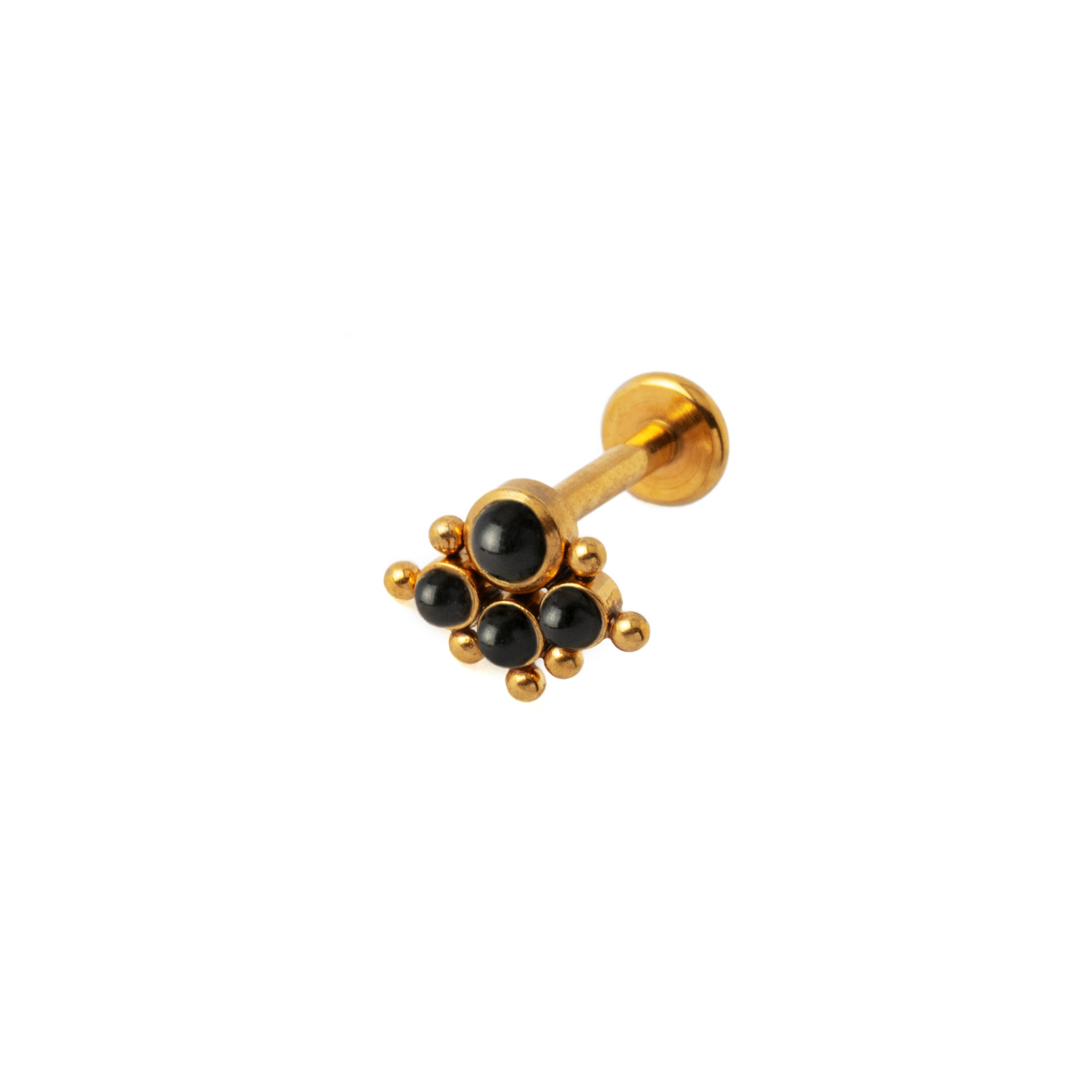 Quatro Onyx Golden Labret right side view