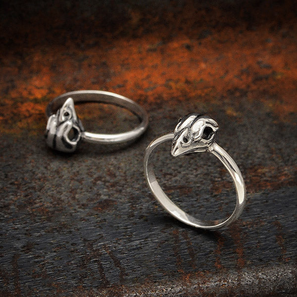 Sparrow Skull Ring