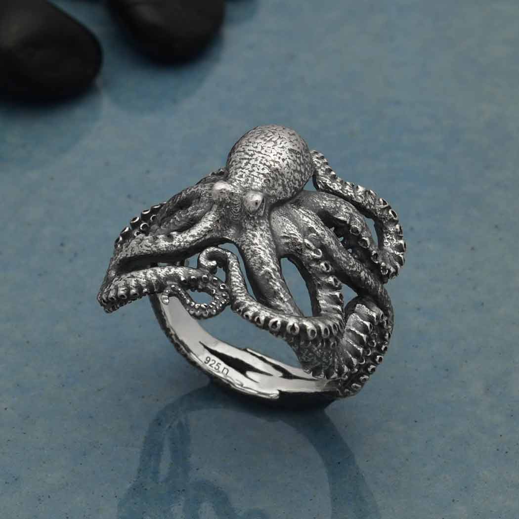 Octopus Silver Ring