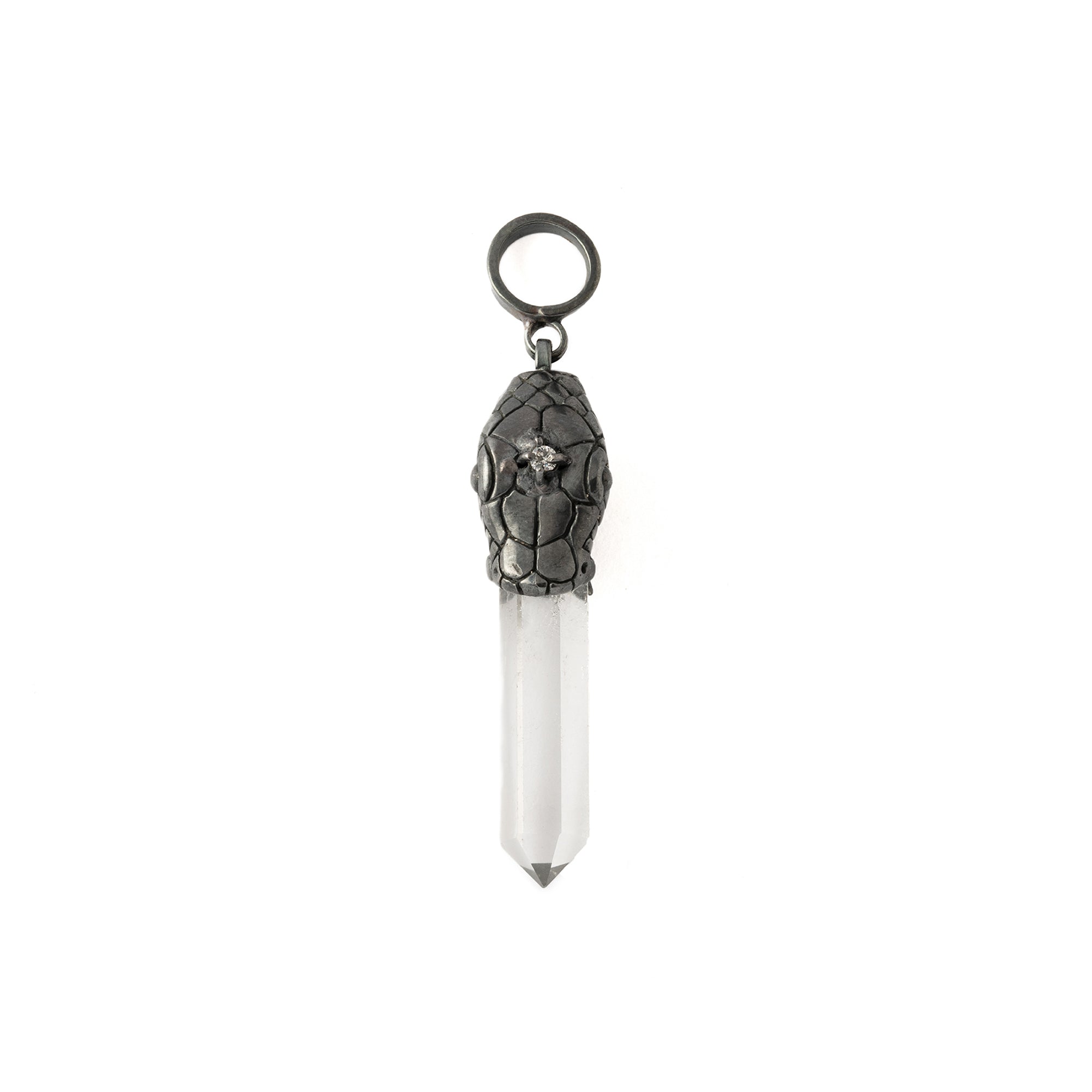 BS Rebirth Snake with Quartz Pendant
