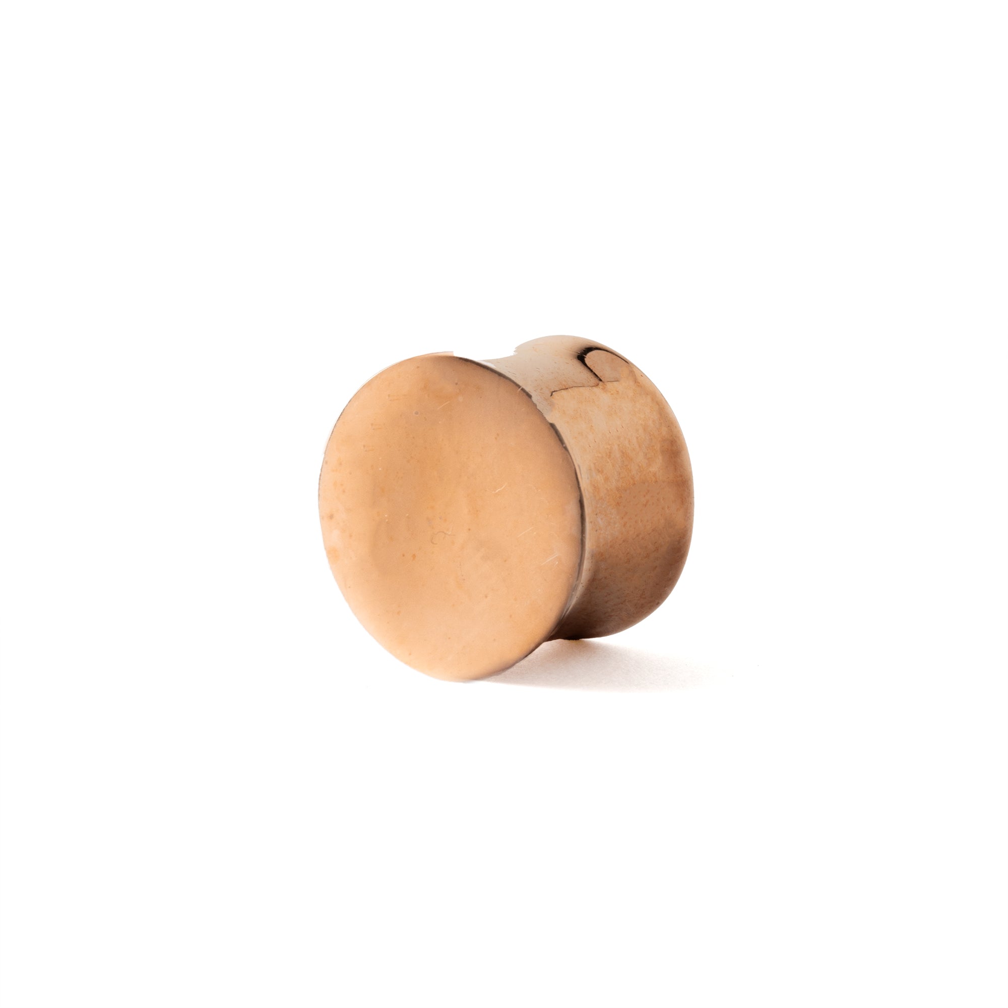 Plain Rose Gold Plugs right side view