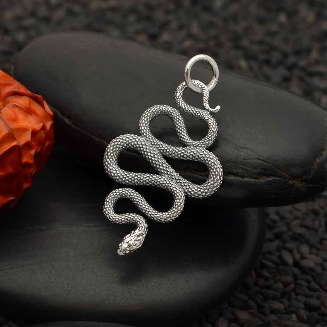 Eden Snake Silver Pendant