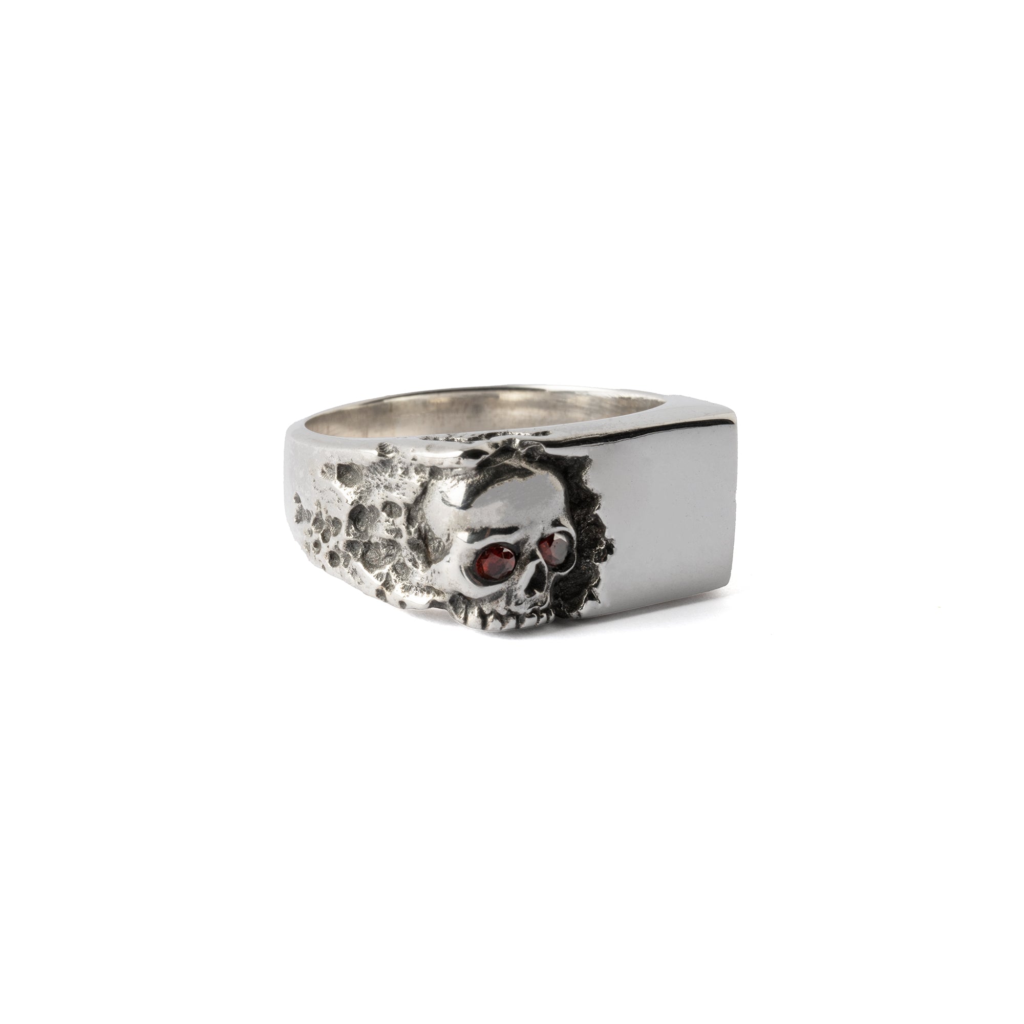 Silver Break Free Skull Ring