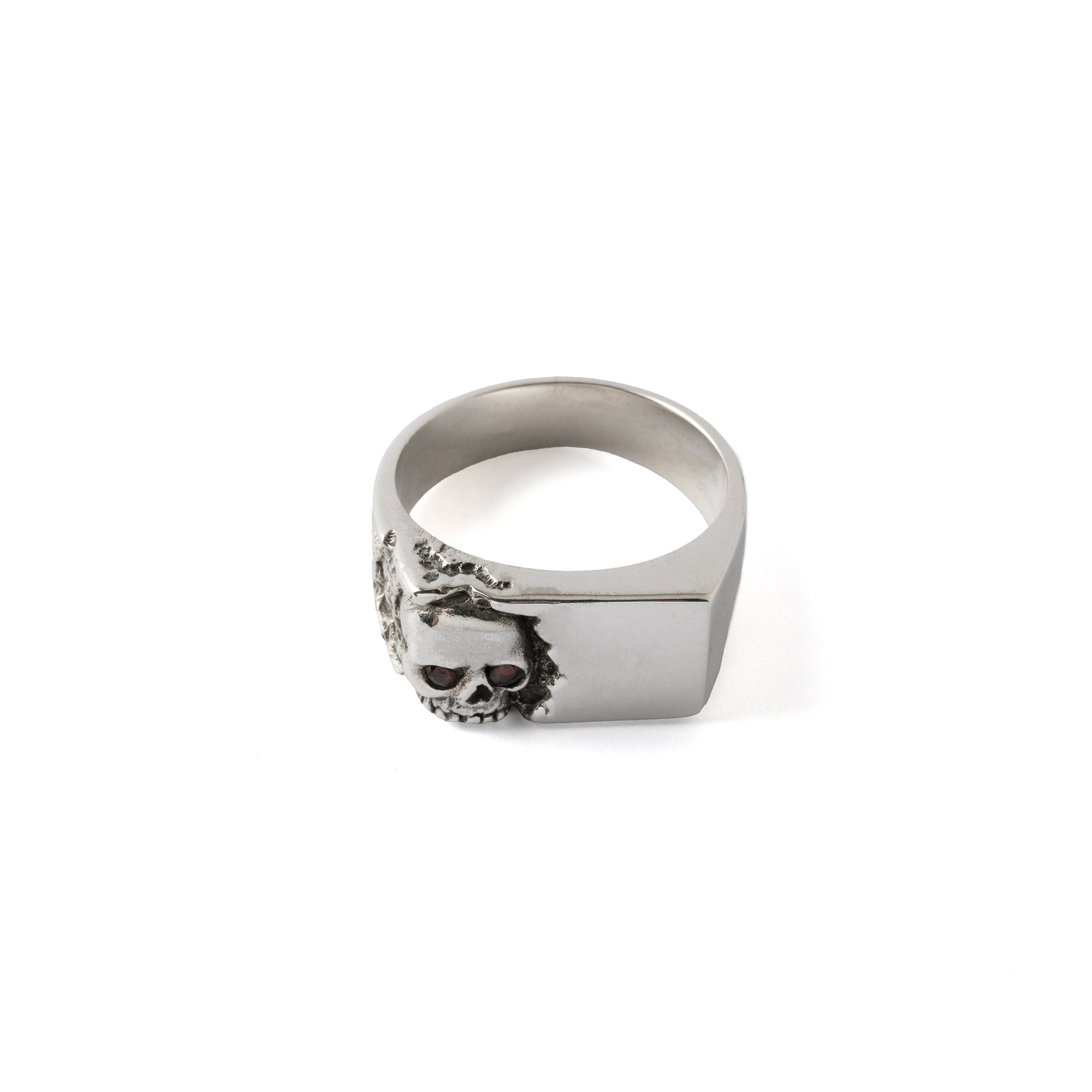 Silver Break Free Skull Ring