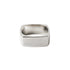 Silver Cubical Ring frontal view