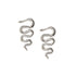 Snake Silver Ear Hangers side view