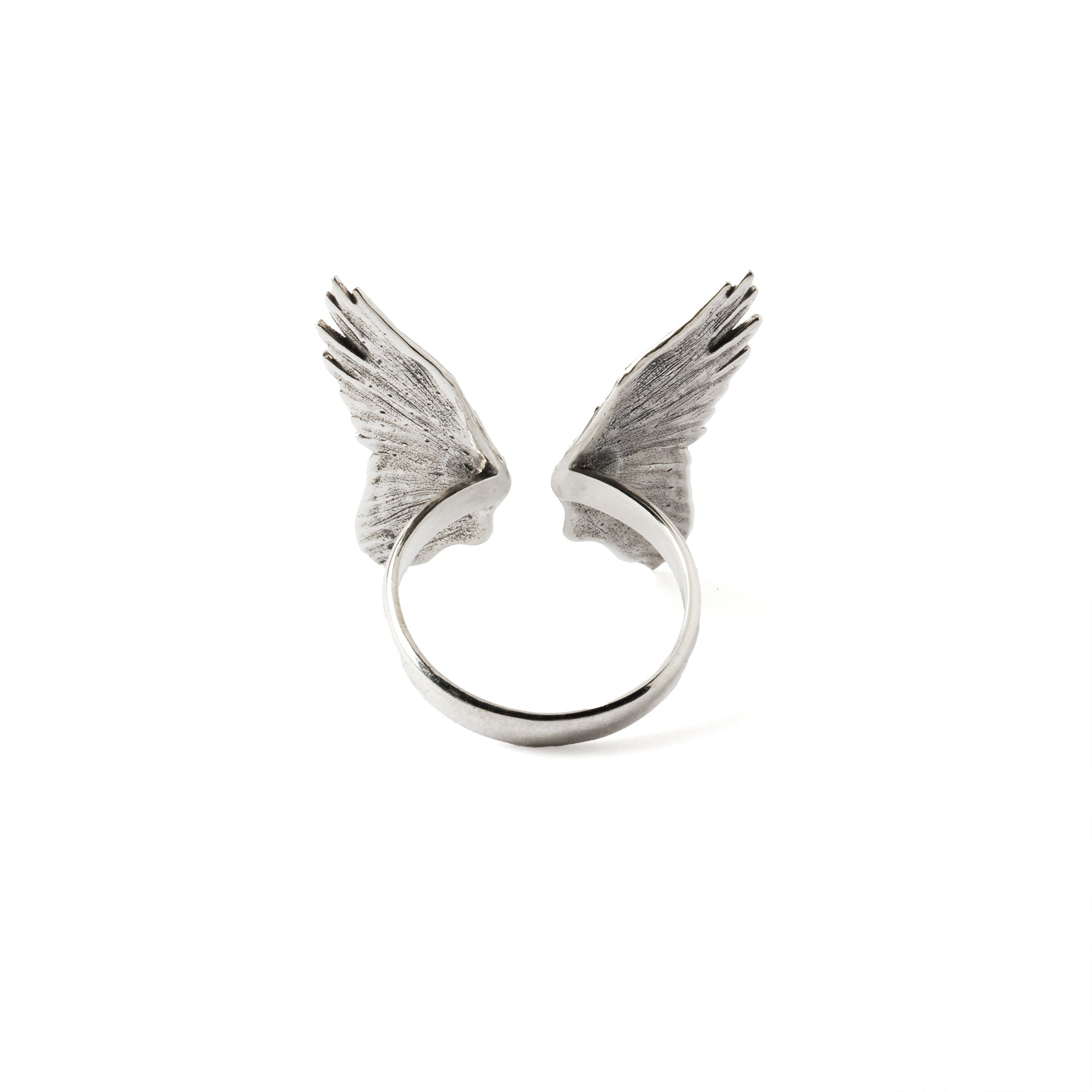 Silver Angel Wing Ring