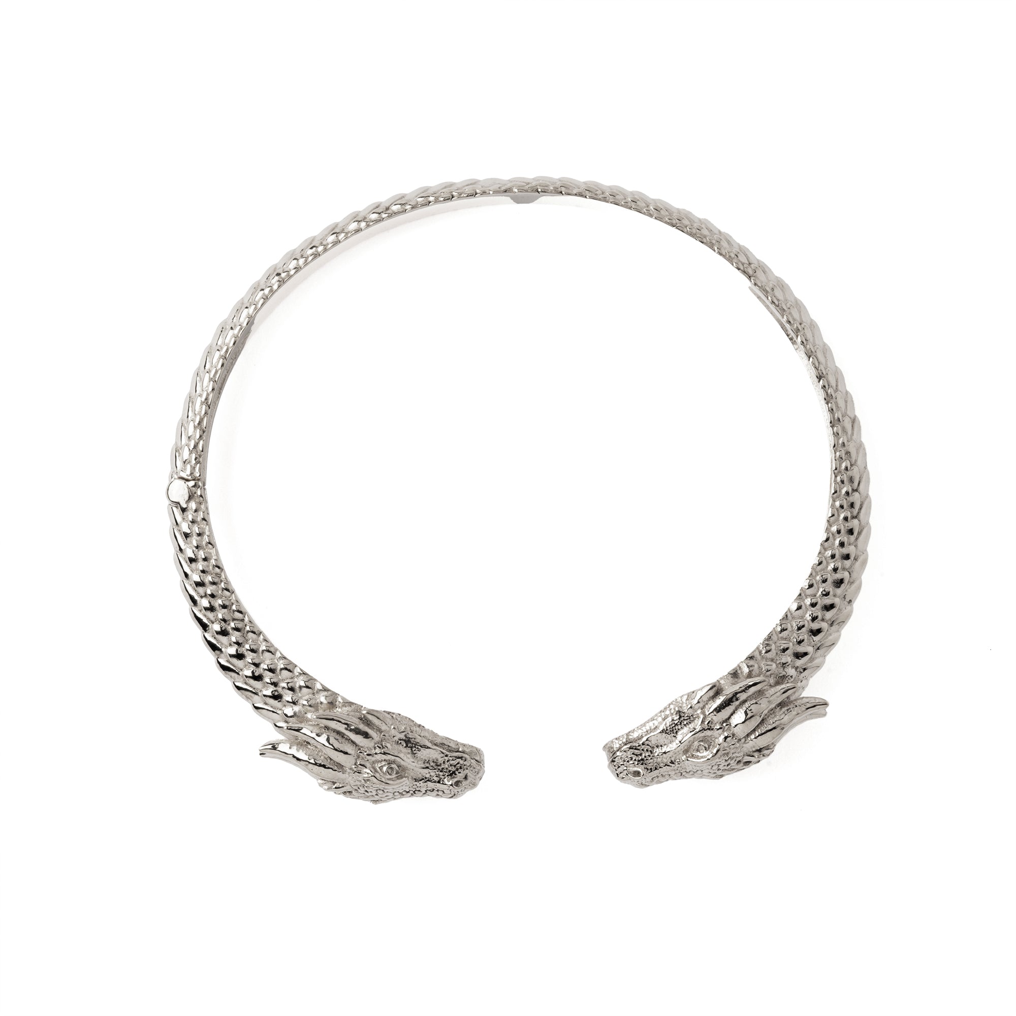 Silver Dragon Cuff Bracelet