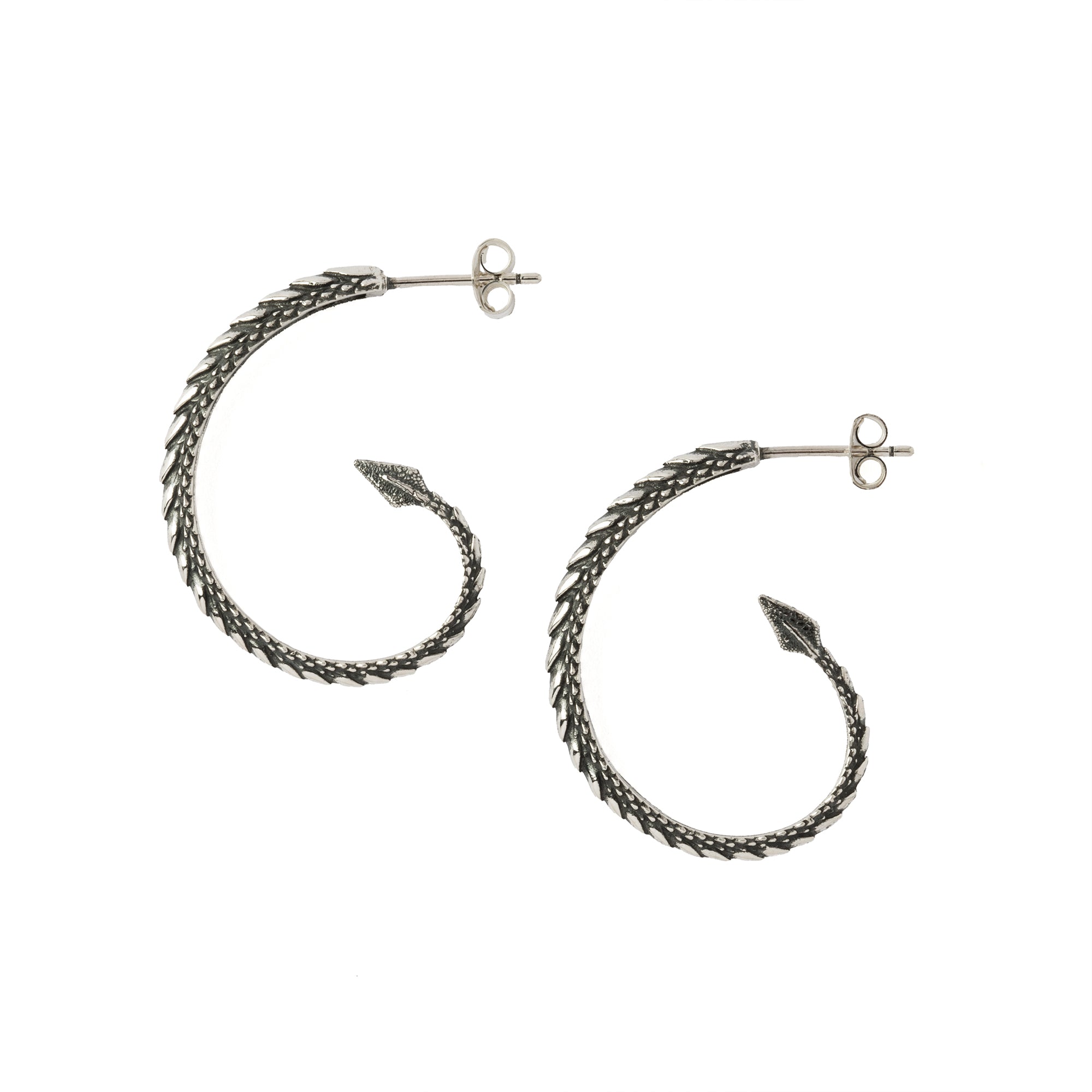 Dragon Tail Open Hoops