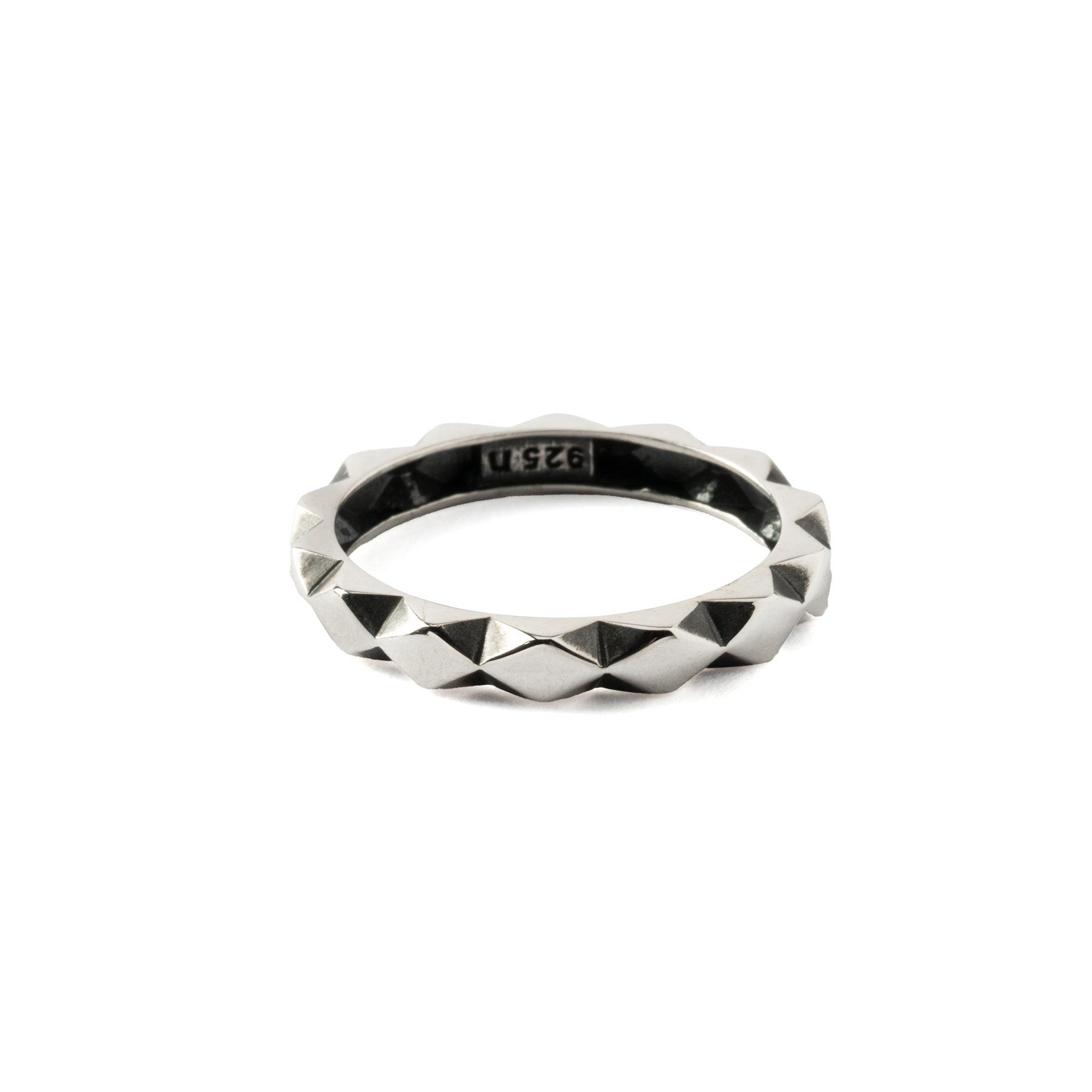 Silver Rhombus Ring frontal view
