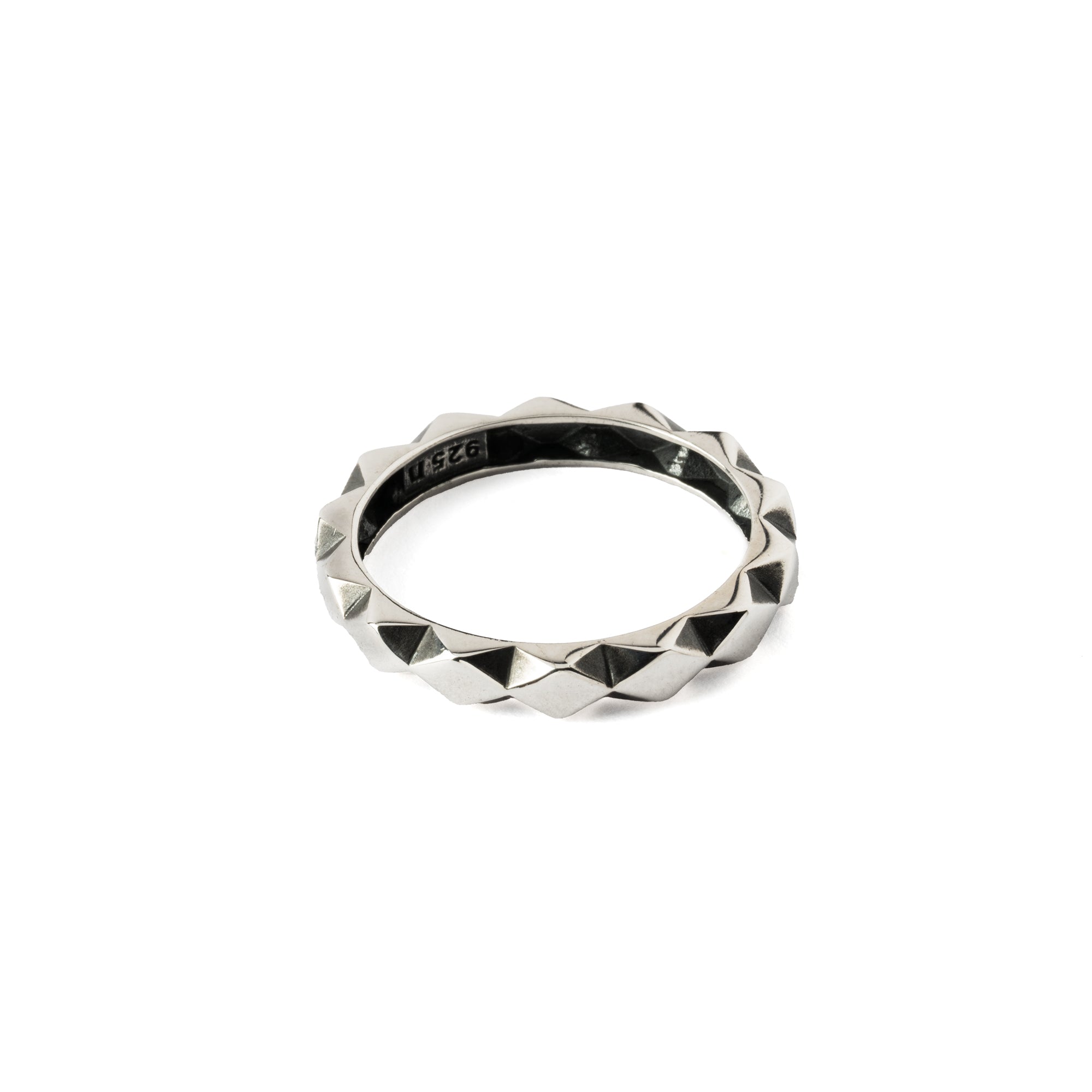 Silver Rhombus Ring frontal view