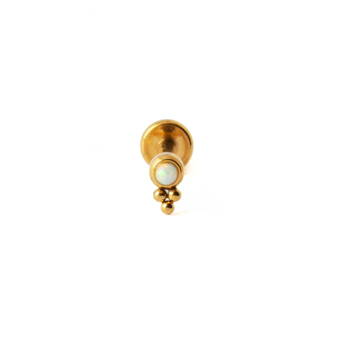 Siti Golden Labret with White Opal