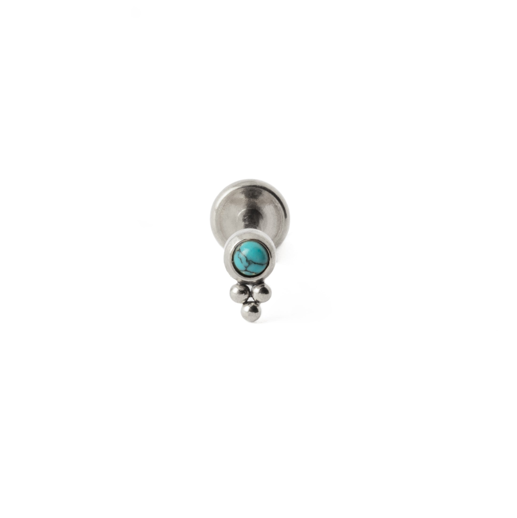 Siti Labret with Turquoise frontal view
