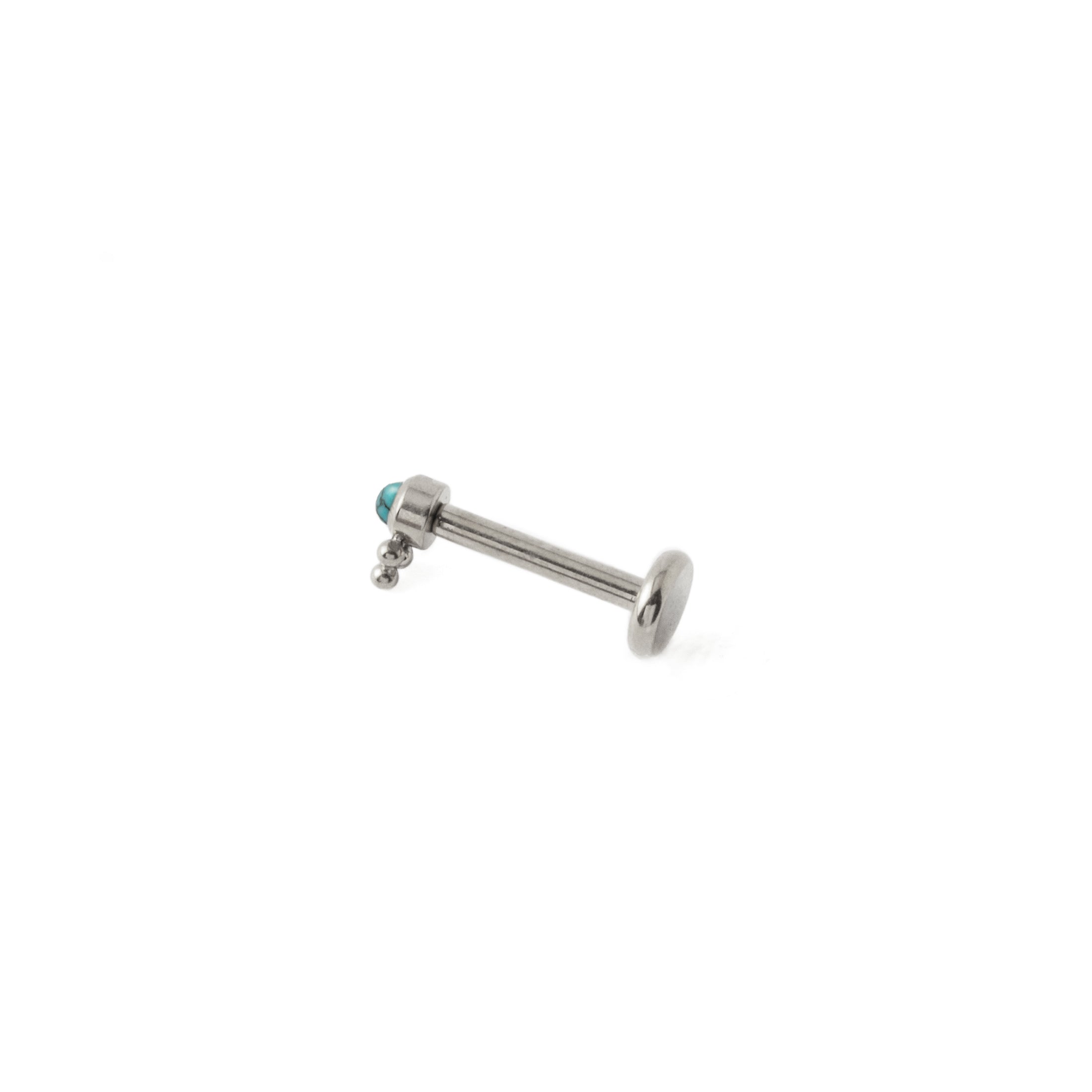 Siti Labret with Turquoise side view