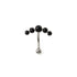 Siti Navel Piercing with Onyx frontal view