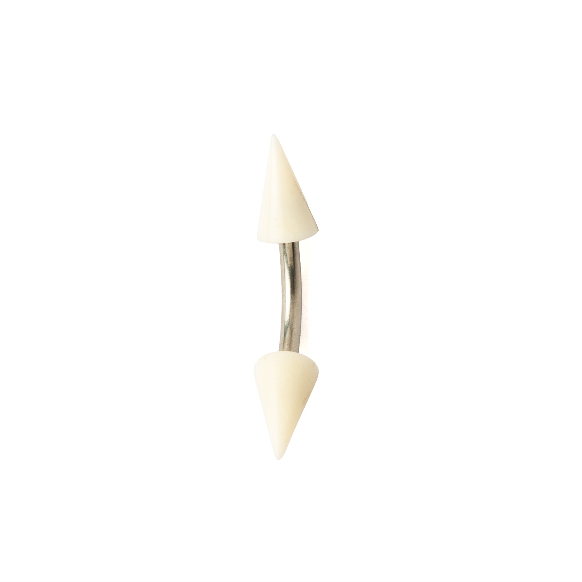 Bone Spikes Curved Barbell piercing