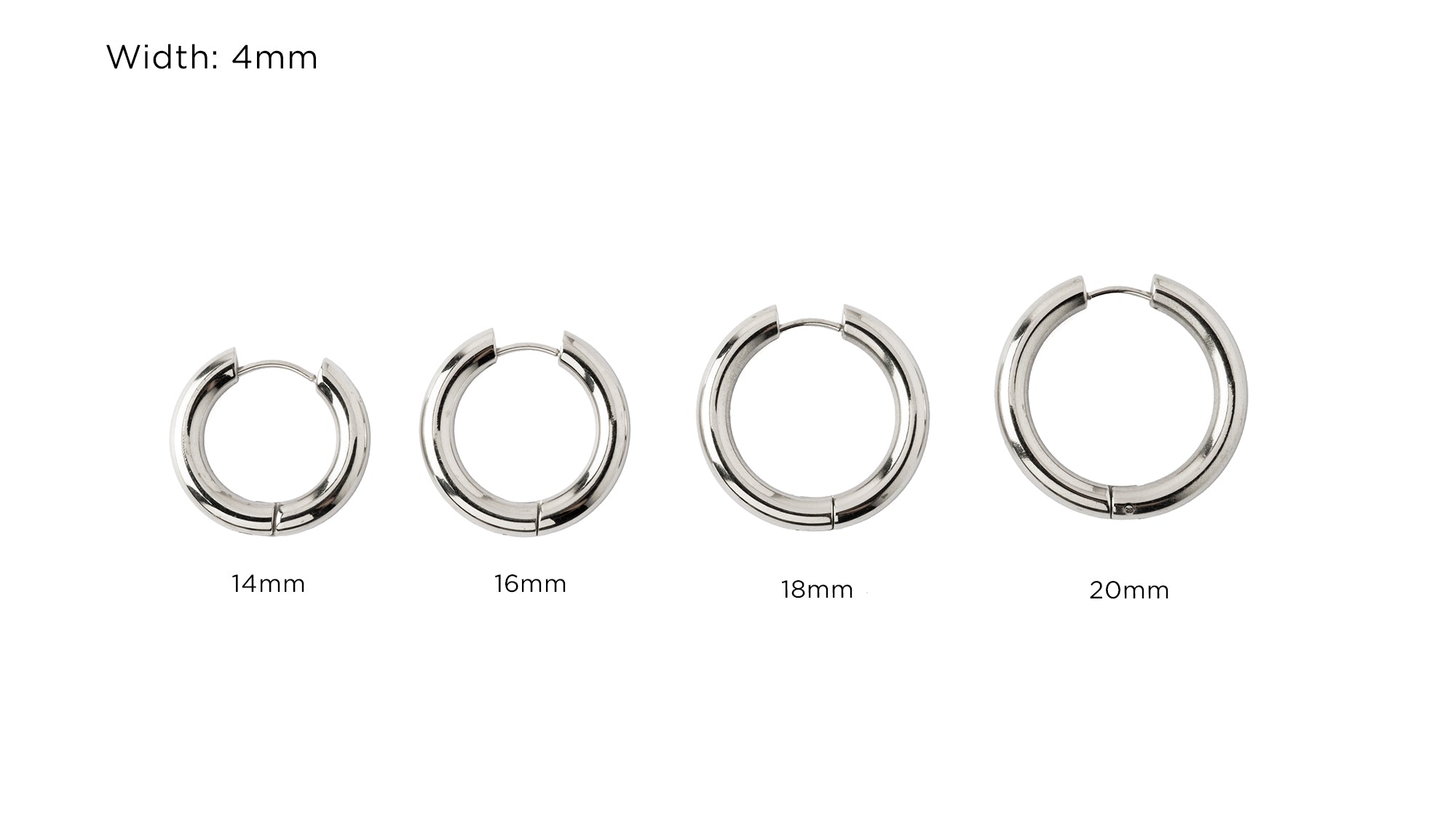 Eclipse Hoops- surgical steel hoop earrings