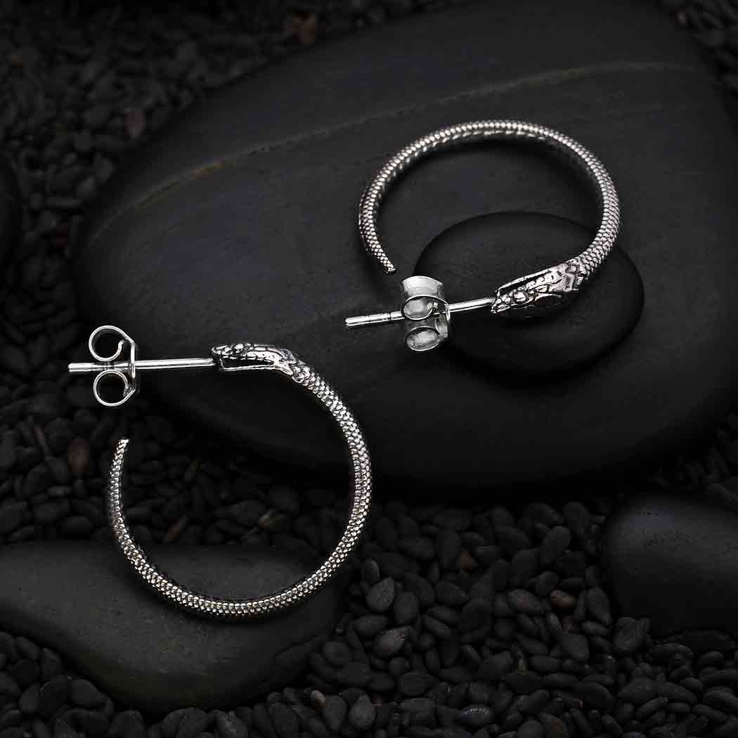 Ouroboros Open Hoops Earrings