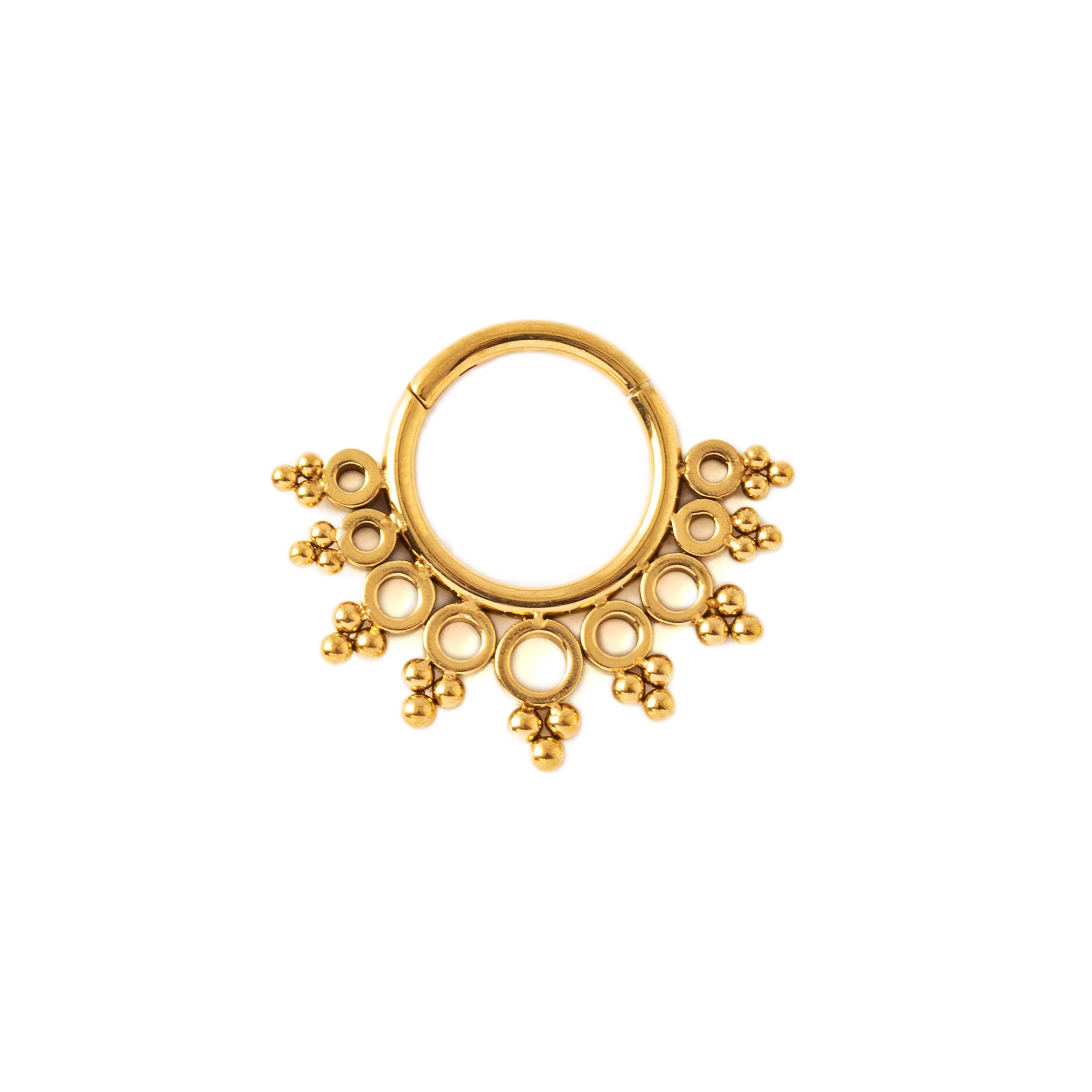 Tarita Golden Septum Clicker frontal view