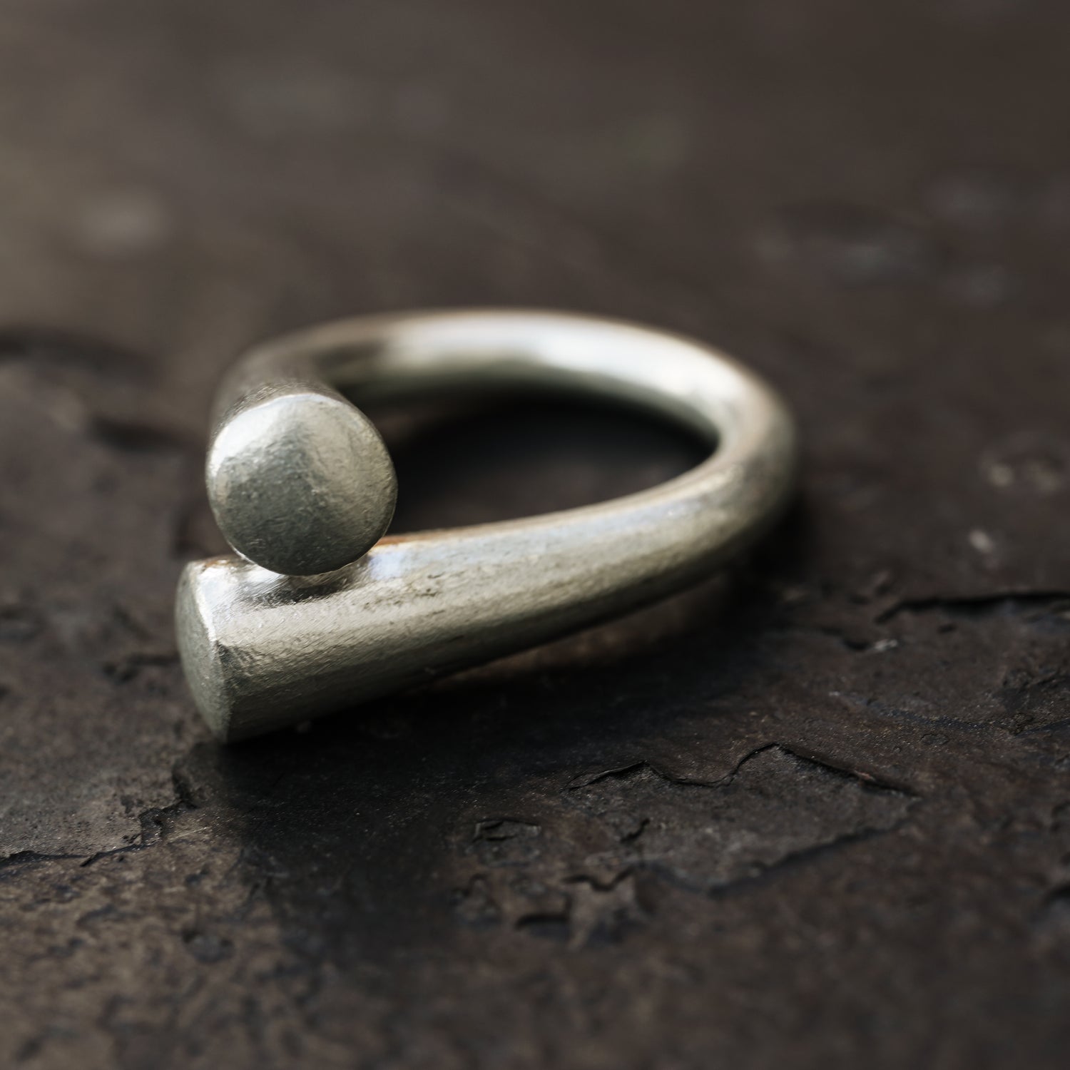 Twisted Plain Silver Ring