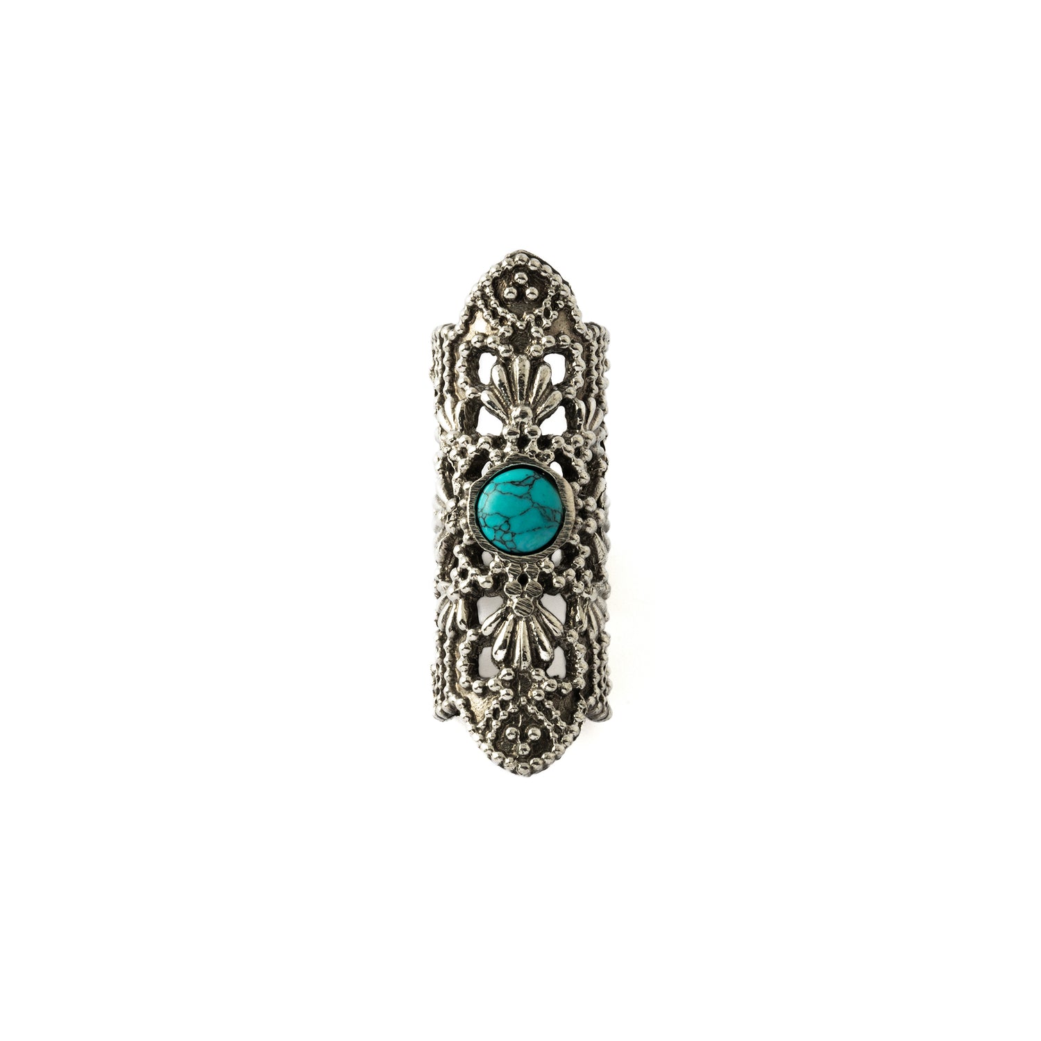 Turquoise Ranis Ear Cuff frontal view