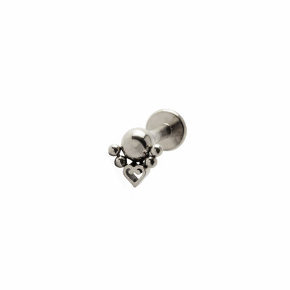 Venus surgical steel internally threaded Labret right front view