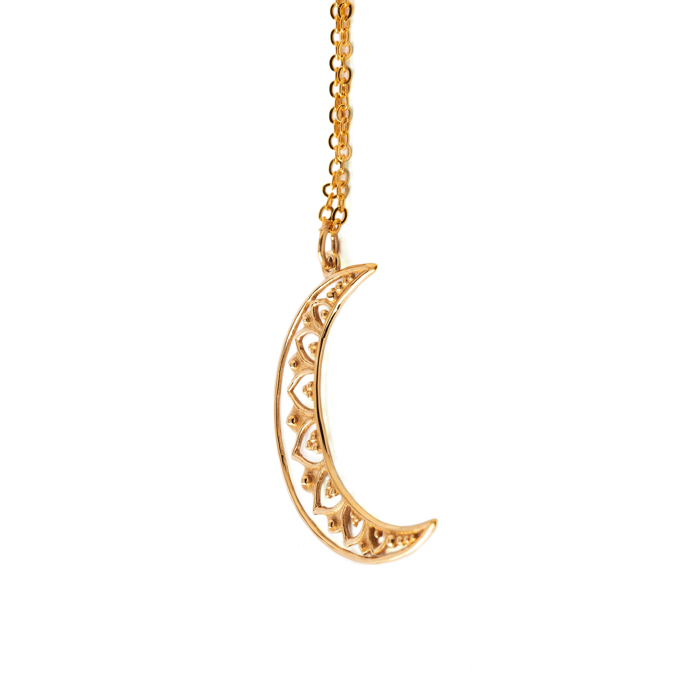 Vinyasa Moon Necklace side view