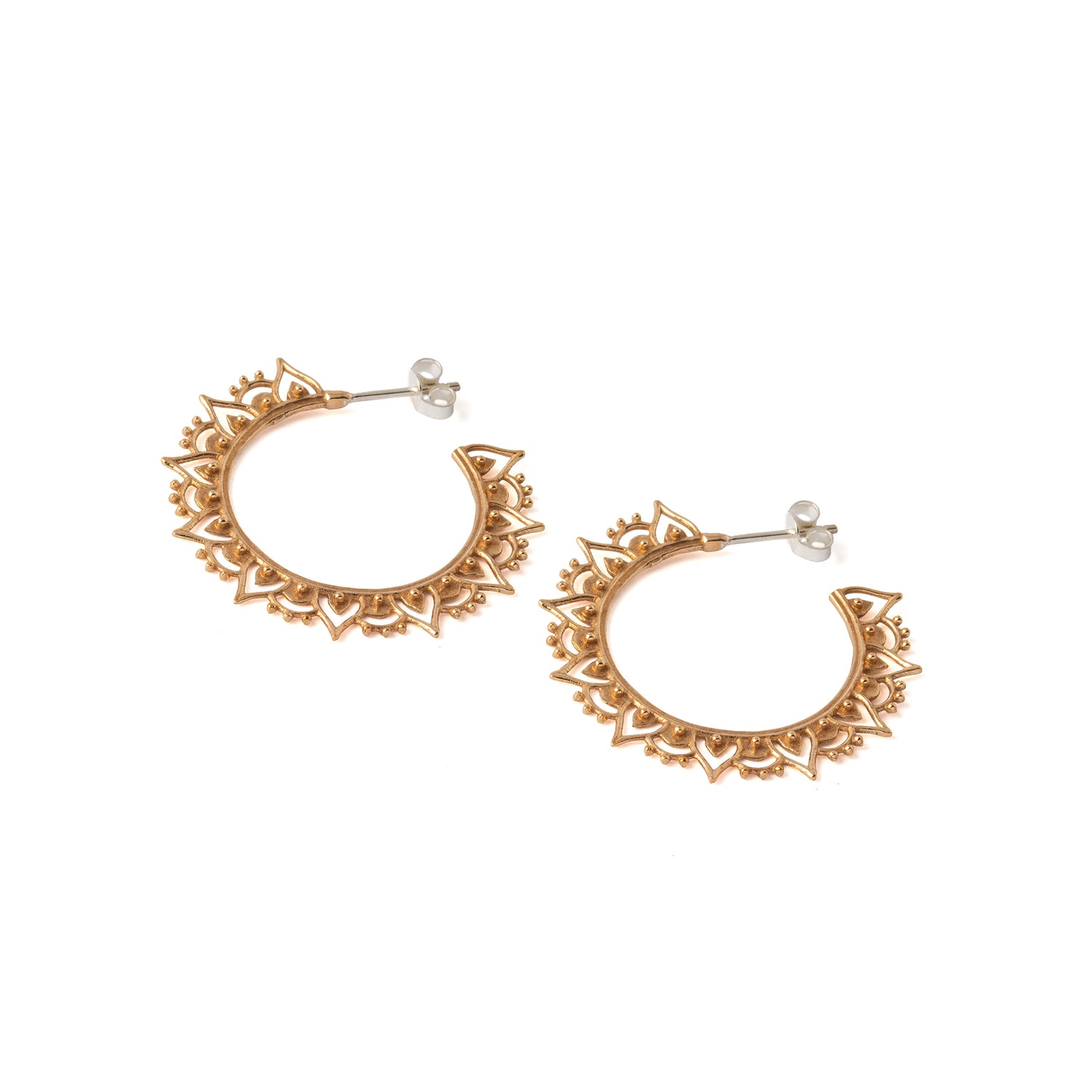 Vinyasa Open Hoop Earrings front view