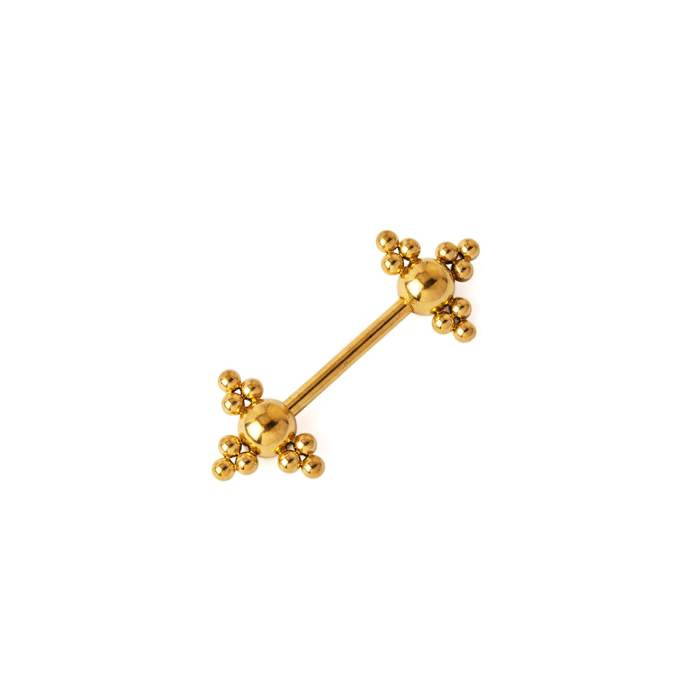 Zohar Golden Nipple Bar left side view