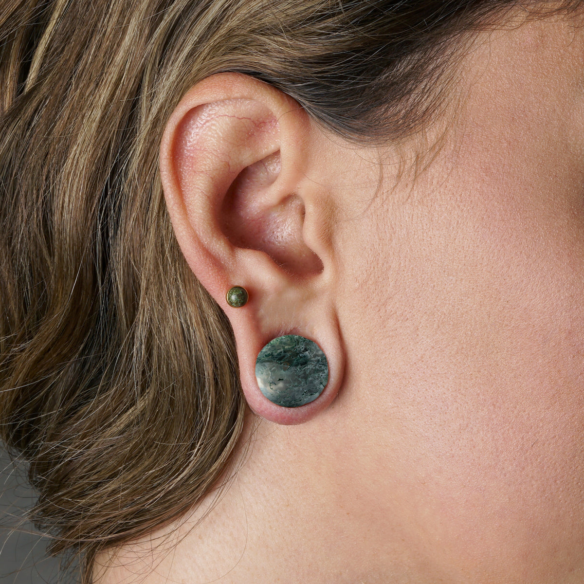 Moss Agate Plugs