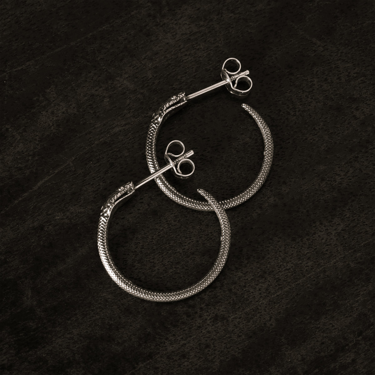 Ouroboros Open Hoops Earrings