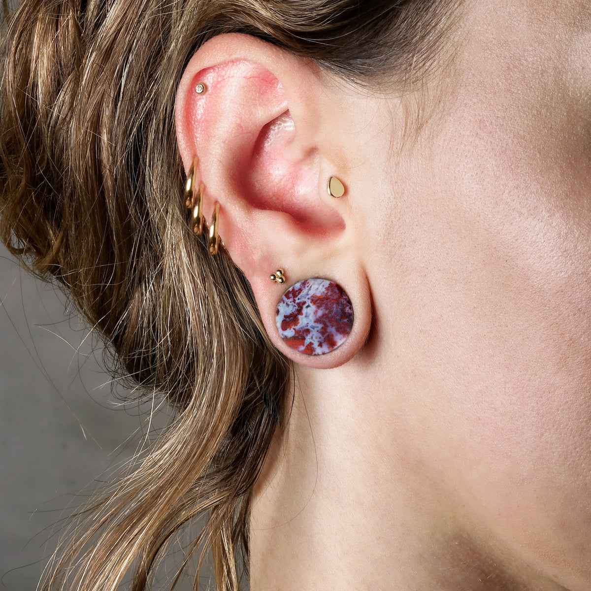 Poppy Jasper Plugs