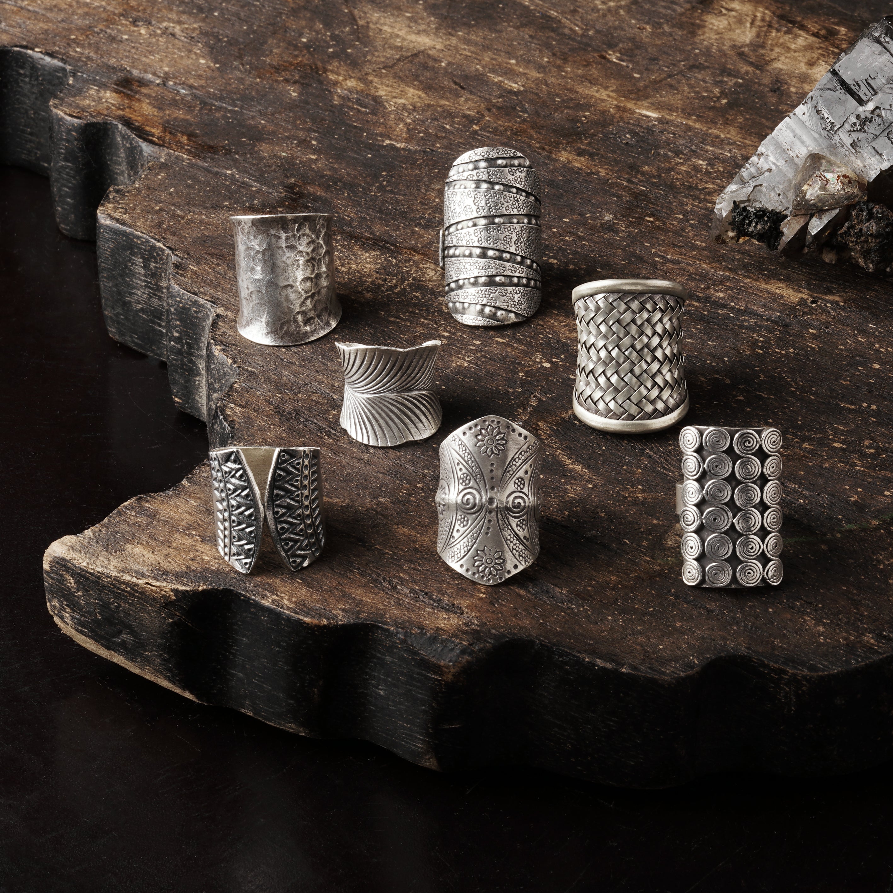 Tribal Silver Rings collection