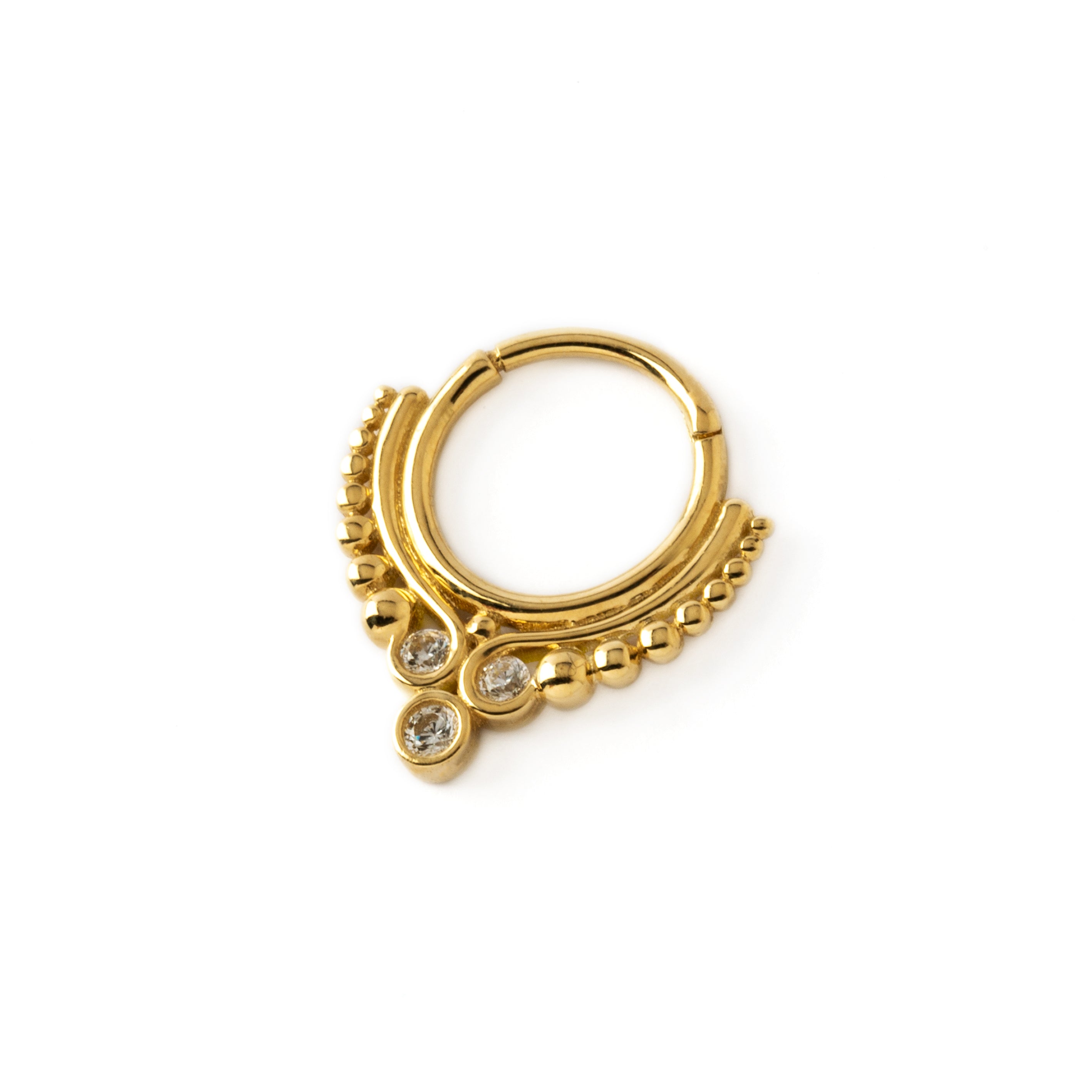 Gold Maharani Septum Clicker | Maharani Septum Clicker | Tribu