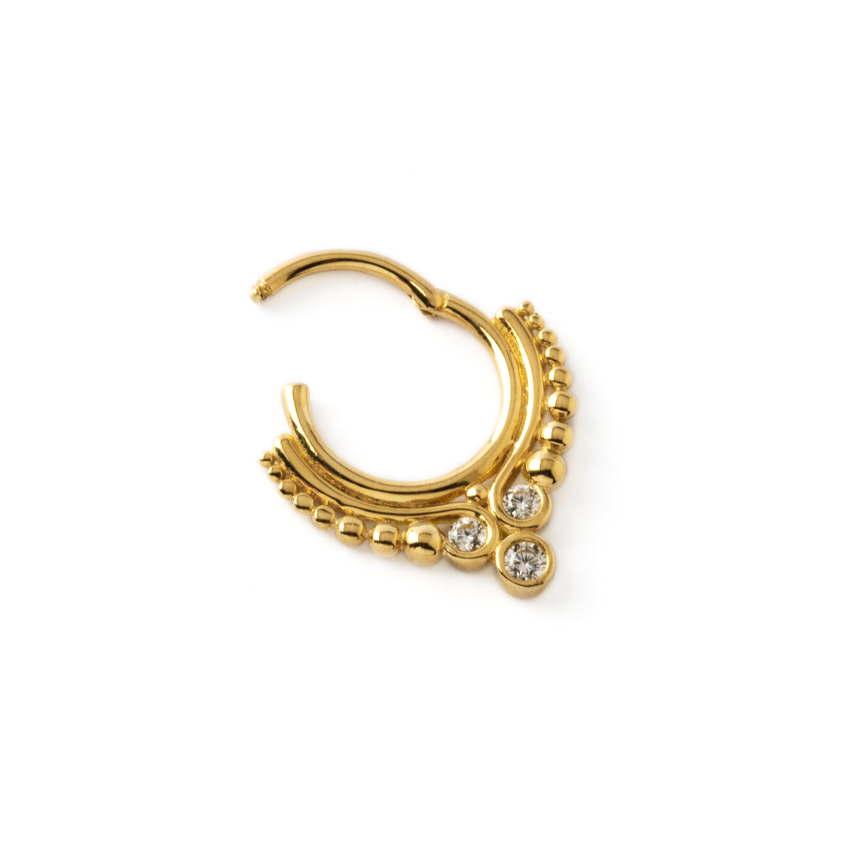 Gold Maharani Septum Clicker | Maharani Septum Clicker | Tribu