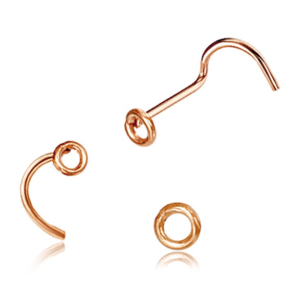 Circular Rose Gold Nose Stud