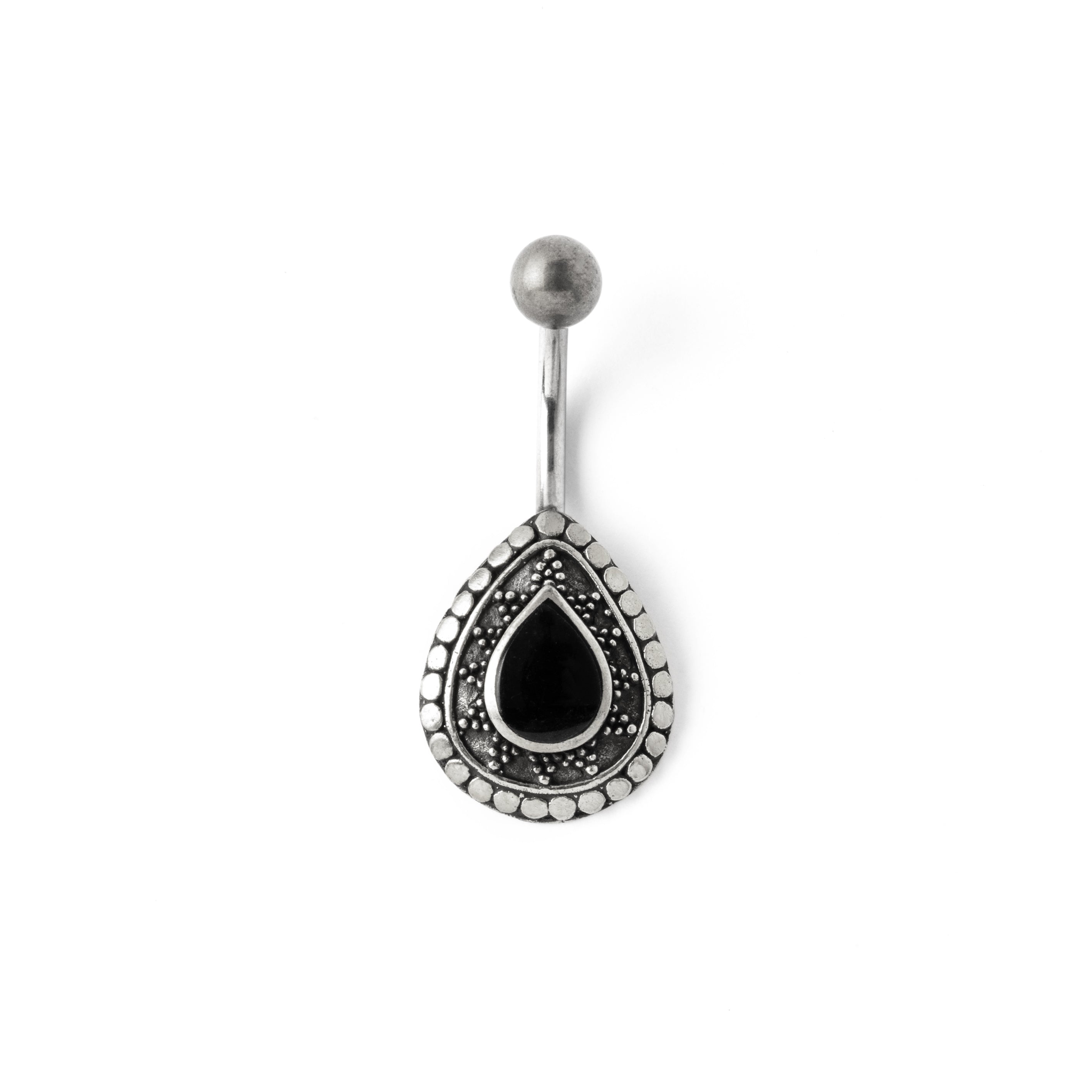 Adira Onyx Belly Bar frontal view