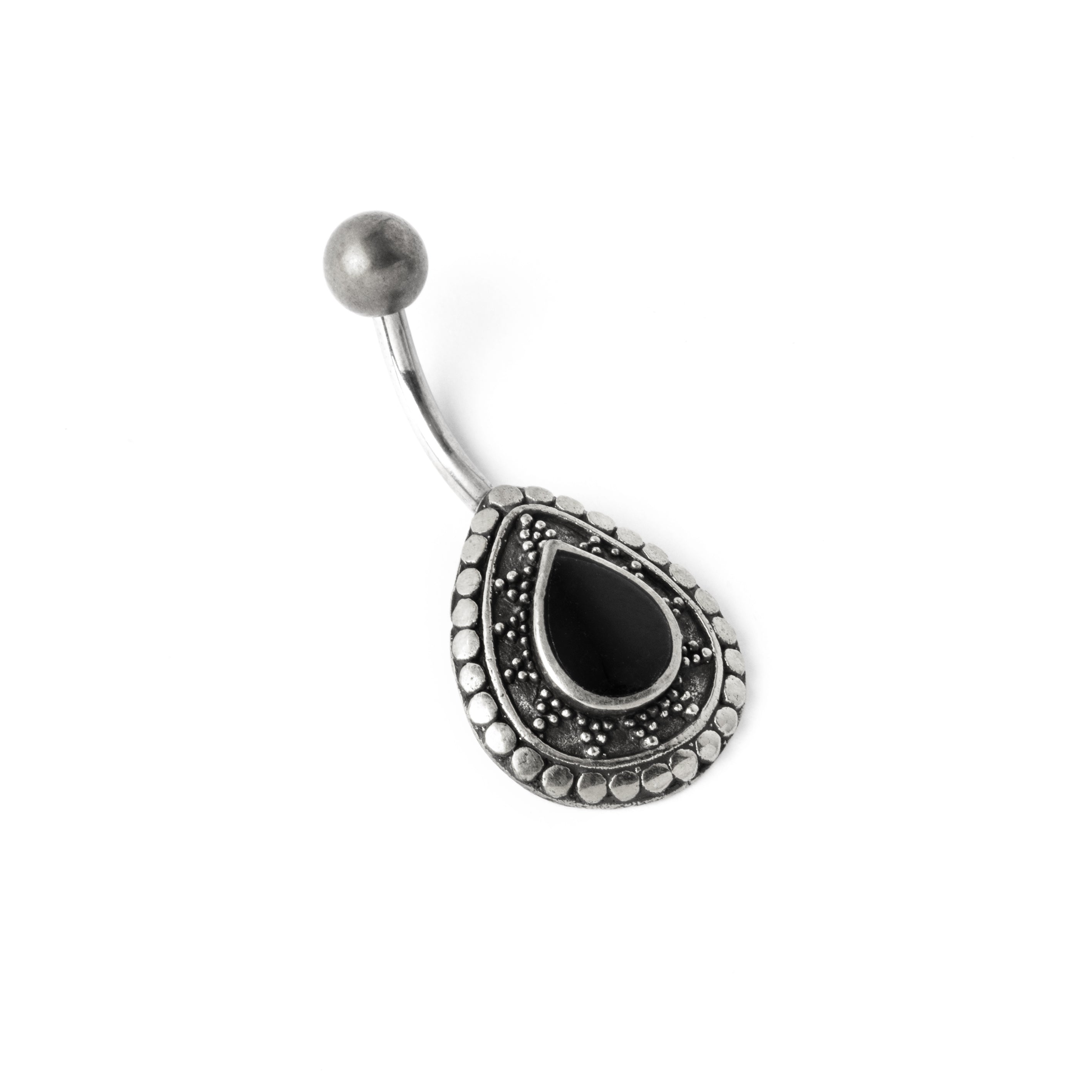 Adira Onyx Belly Bar left side view