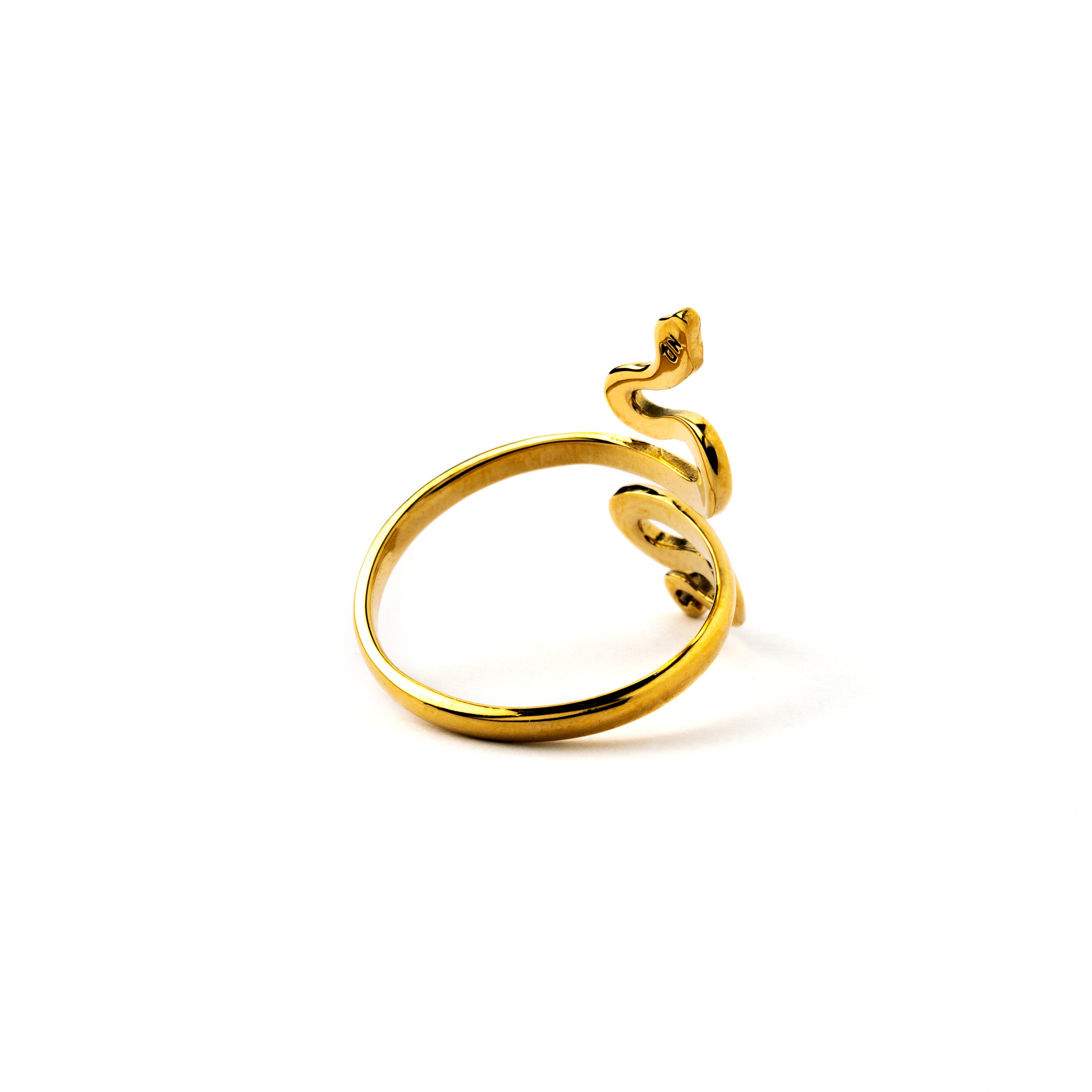 Bronze Snake Ring back side view