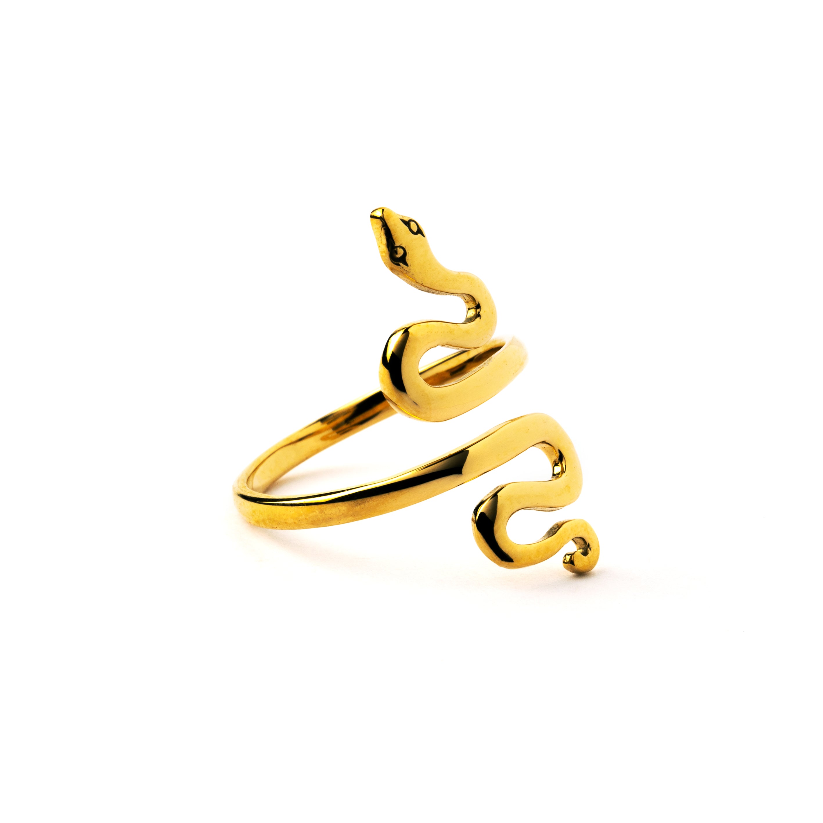 Bronze Snake Ring left side view